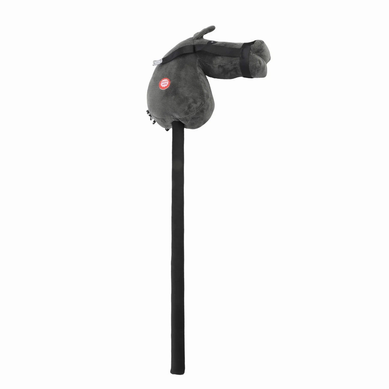 aqxreight Juguete de Palo de Caballo de 70 Cm con Sonido Juguete de Cabeza de Caballo de Felpa Suave para Niños, Sonidos de Galope y Relincho, de Peluche de Piel Sintética Marrón para Niños