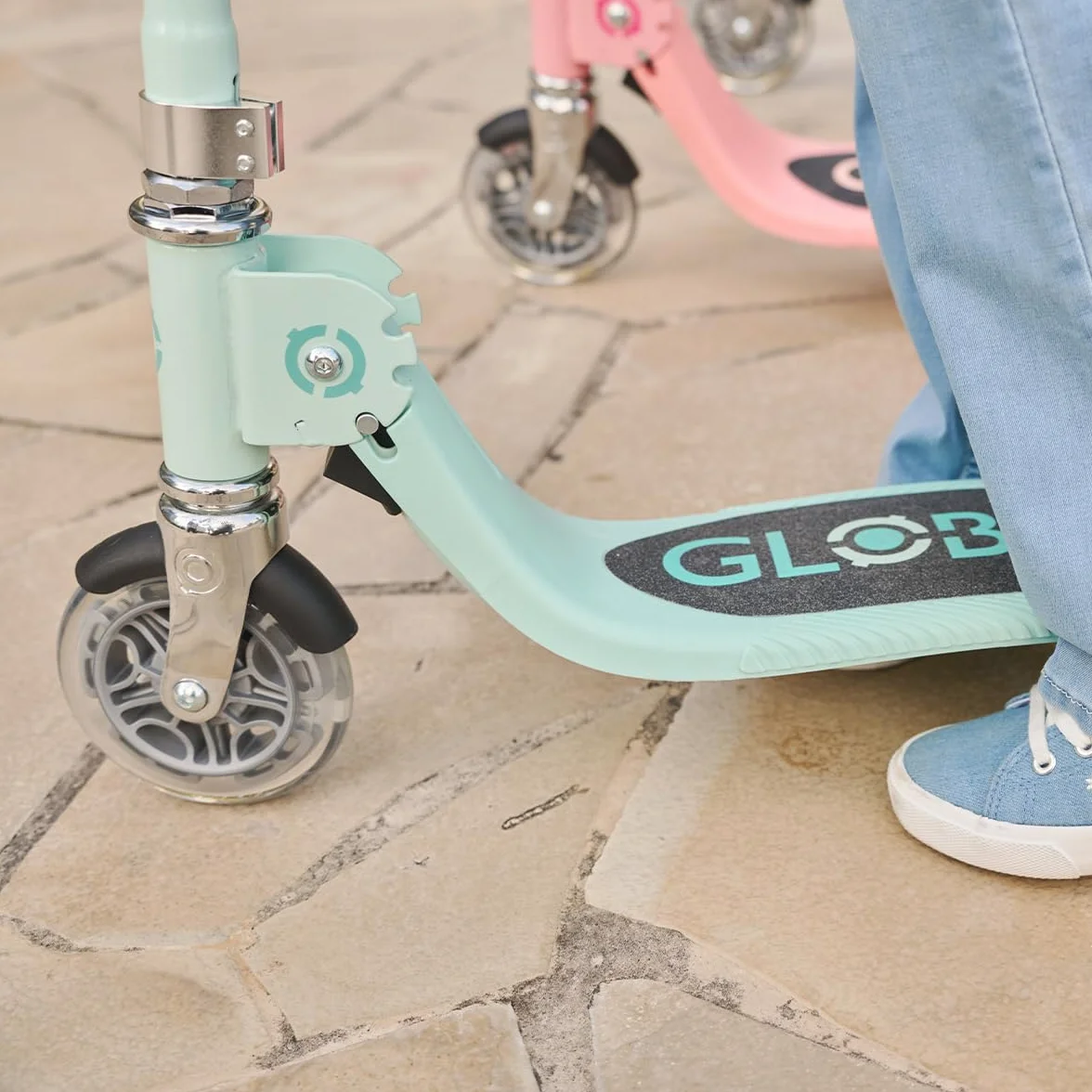 Globber Flow Plegable Junior Lights Patinete 2 Ruedas Plegable niños 3 años