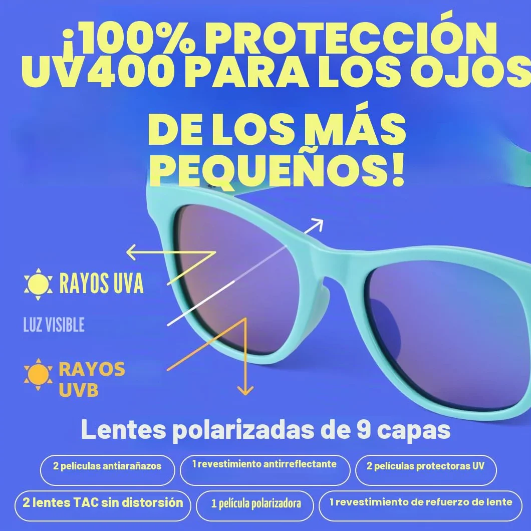 Gafas de sol flexibles para niños BABY SUNNIES con protección UV 100% irrompible