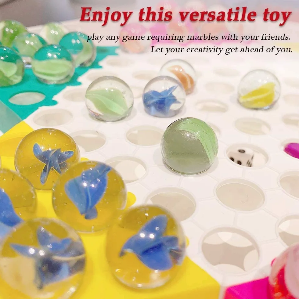 Powerking Bolas de Vidrio, Bolas de Cristal de Ojos de Gato Coloridos para niños para Juguetes/Juegos/Juegos/decoración de Pescados/Plantas 200 unids