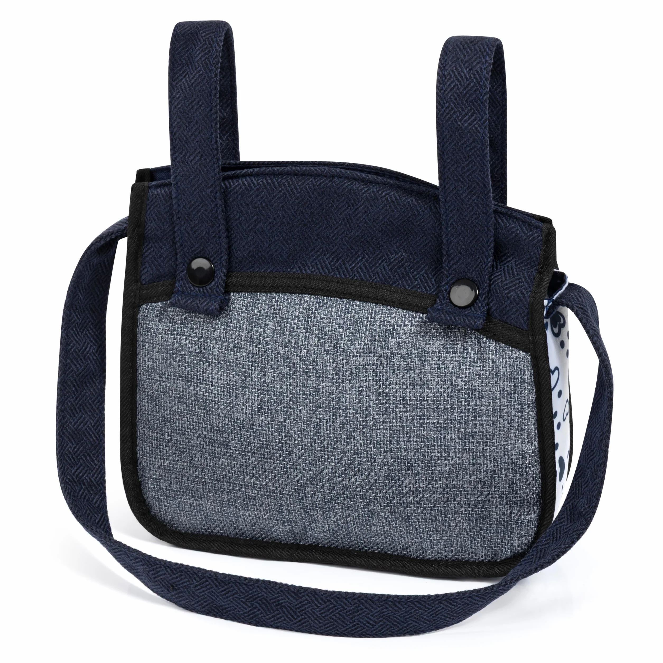 Bayer Design Cochecito de muñeca Xeo, Carro para muñecas, Bolsa, Convertible, Regulable en Altura