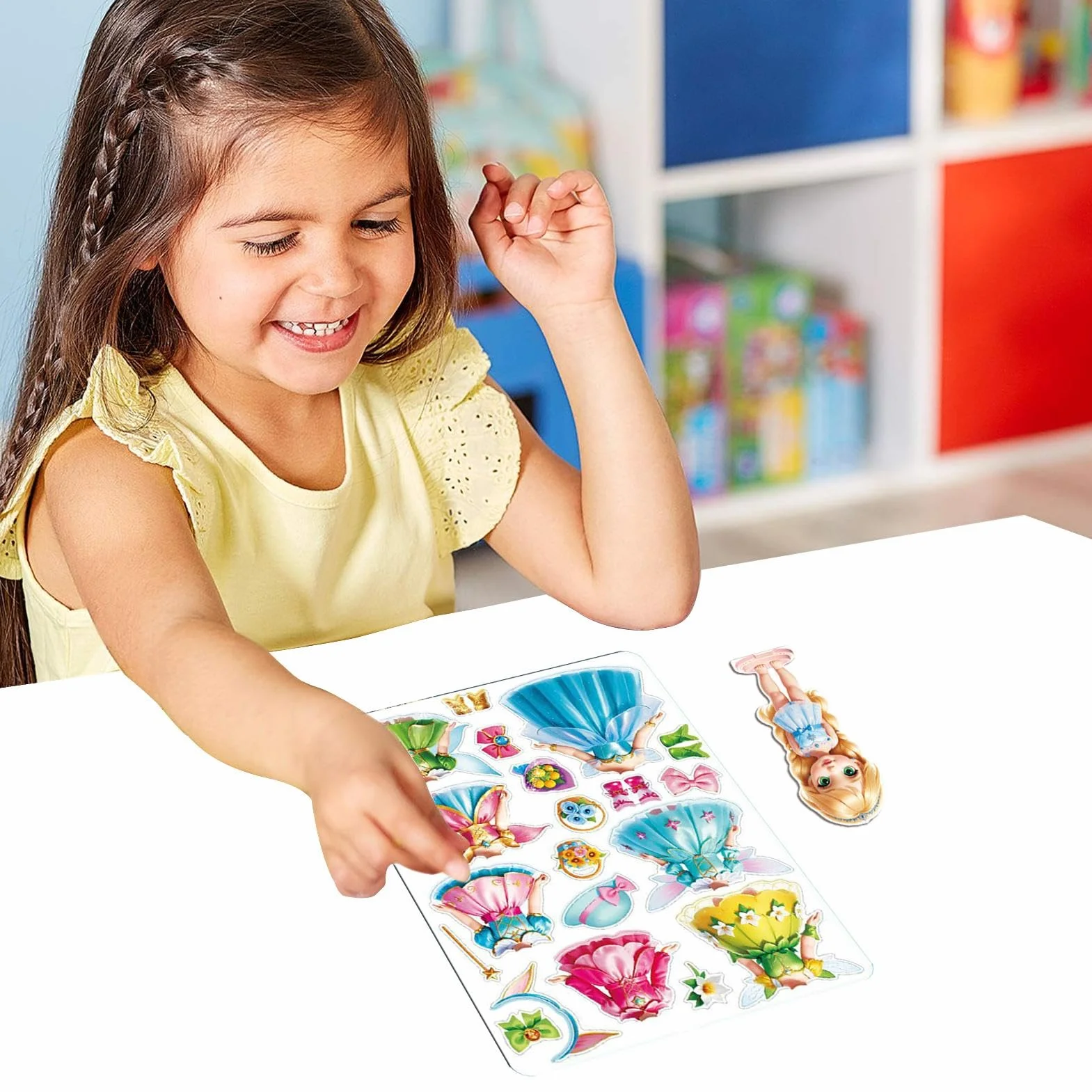 Princesa magnética para Vestir, muñecas de Papel para Vestir - Vestido de Disfraz con Recortes de muñecas de Papel con imán - Rompecabezas de Ropa con imán, muñeca Creativa para Vestir para