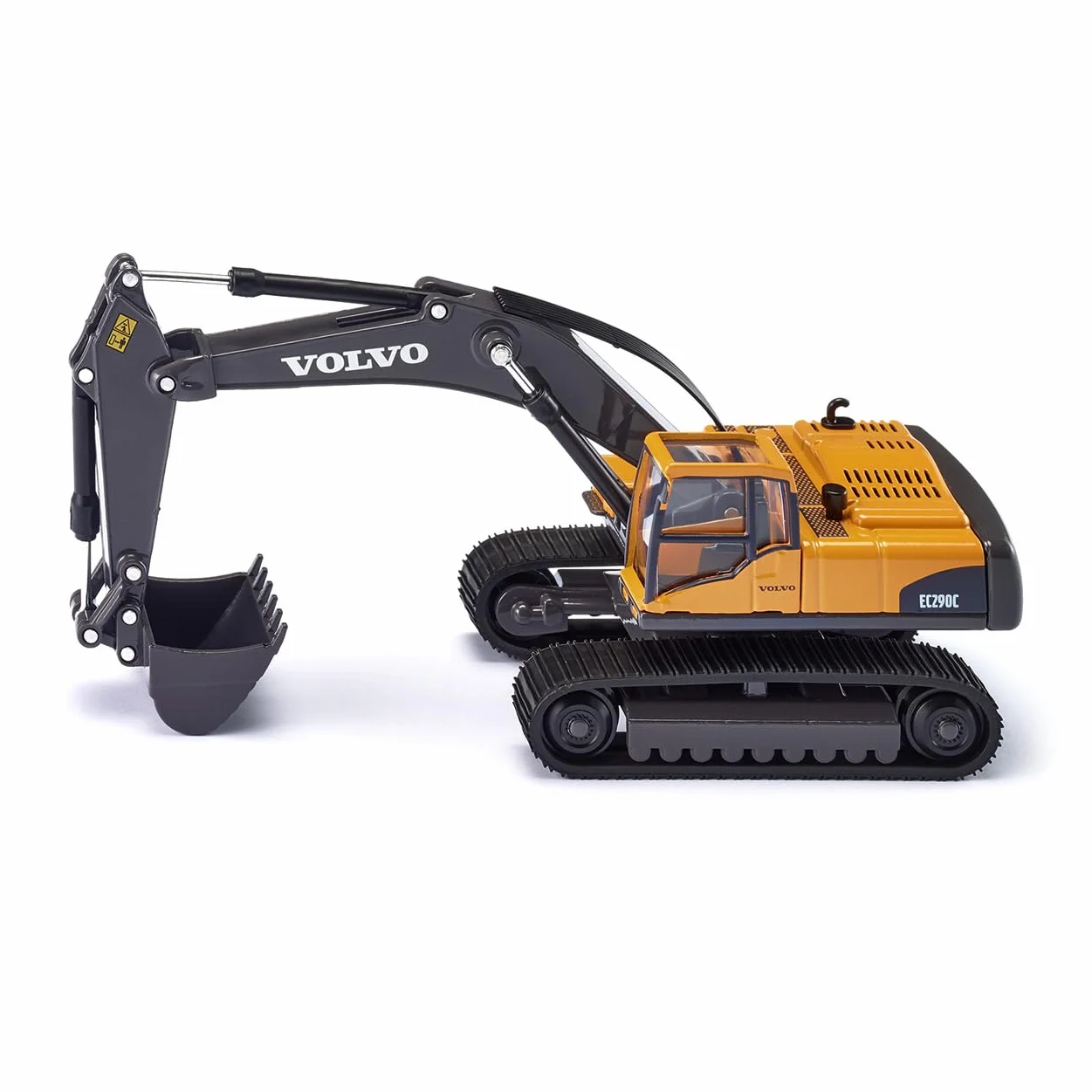 Siku 3535 Excavadora hidráulica Volvo, Brazo de Excavadora Funcional, 1:50, Metal/Plástico, Amarillo