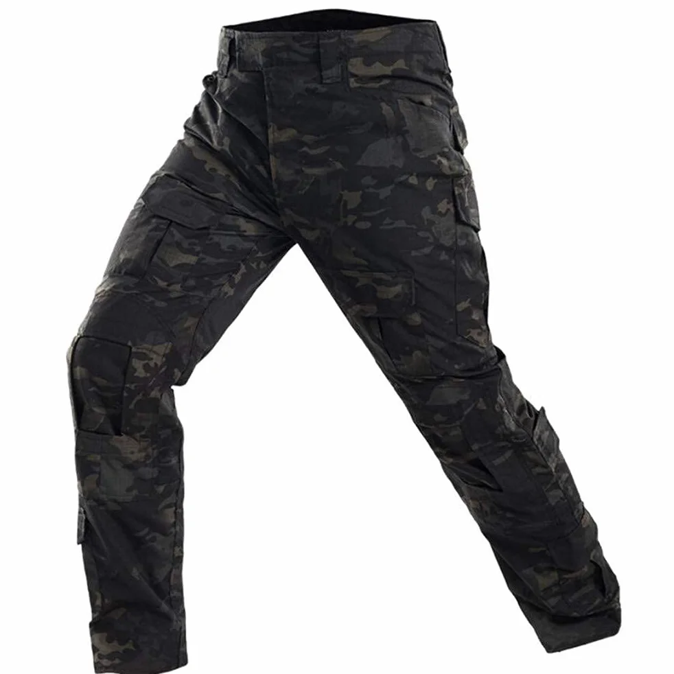 Pantalones Tácticos Profesionales para Paintball y Airsoft con Rodilleras Extraíbles