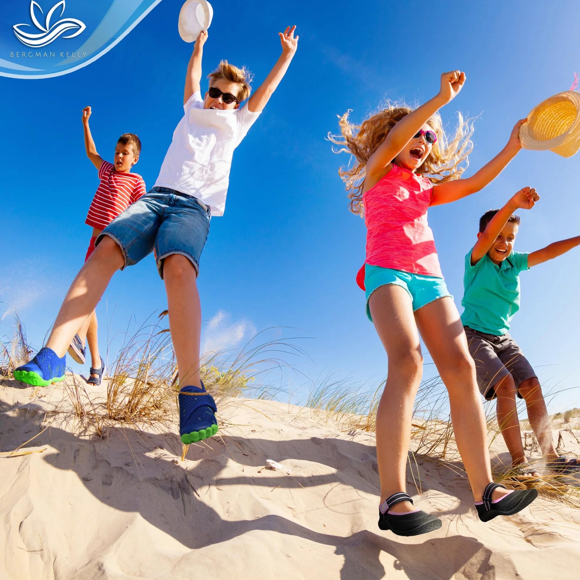 BERGMAN KELLY Zapatos de Agua para niños pequeños Varios tamaños Calcetines de Agua para niñas Zapatos de Playa