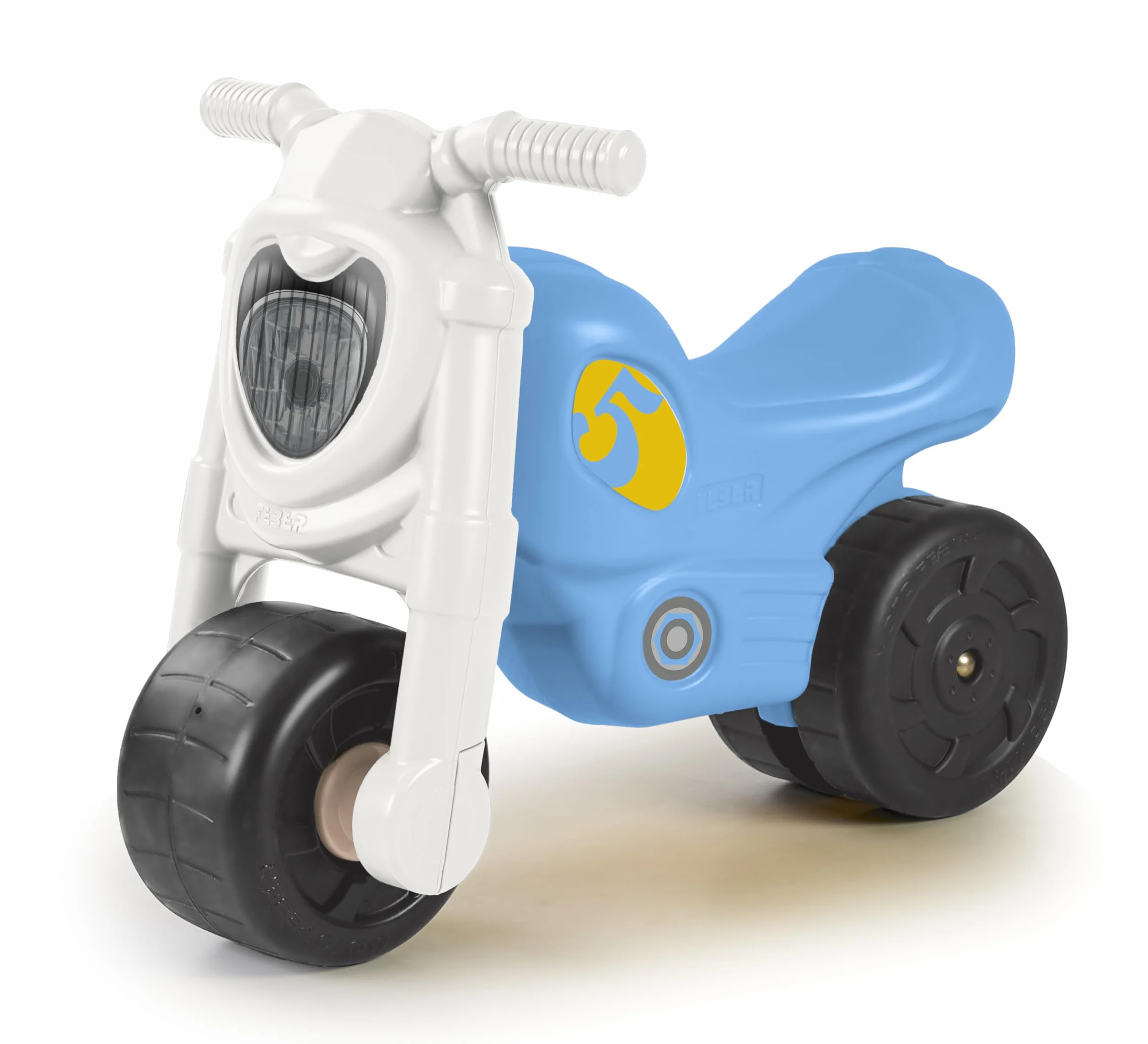FEBER - Motofeber Dream, Correpasillos con Forma de Moto y con Pegatinas Divertidas, Estable y Seguro, Desarrollo niños y niñas de 18 Meses a 3 años, Famosa (FED39000)