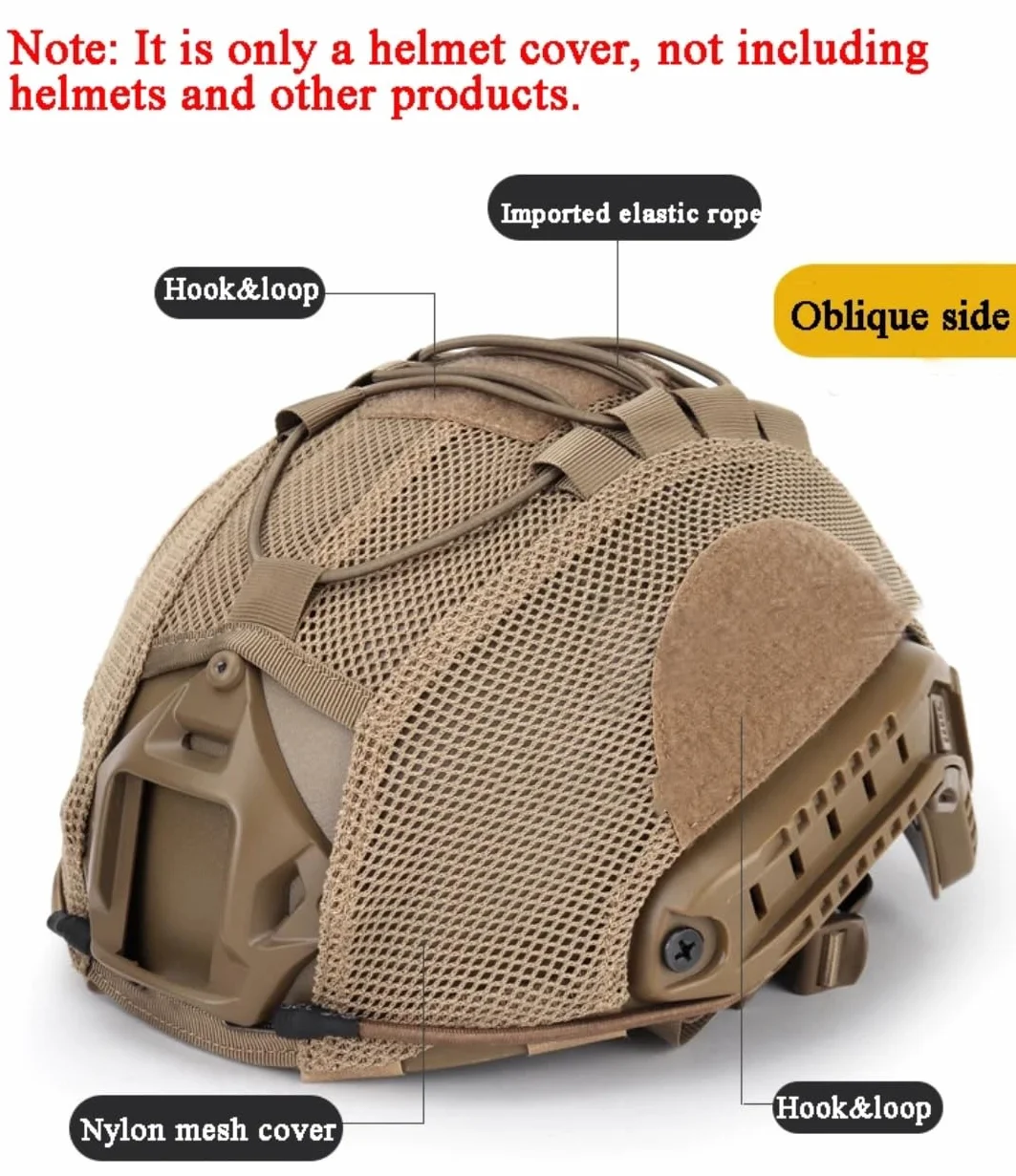 Funda táctica para Casco Airsoft Paintball Caza Tiro CS