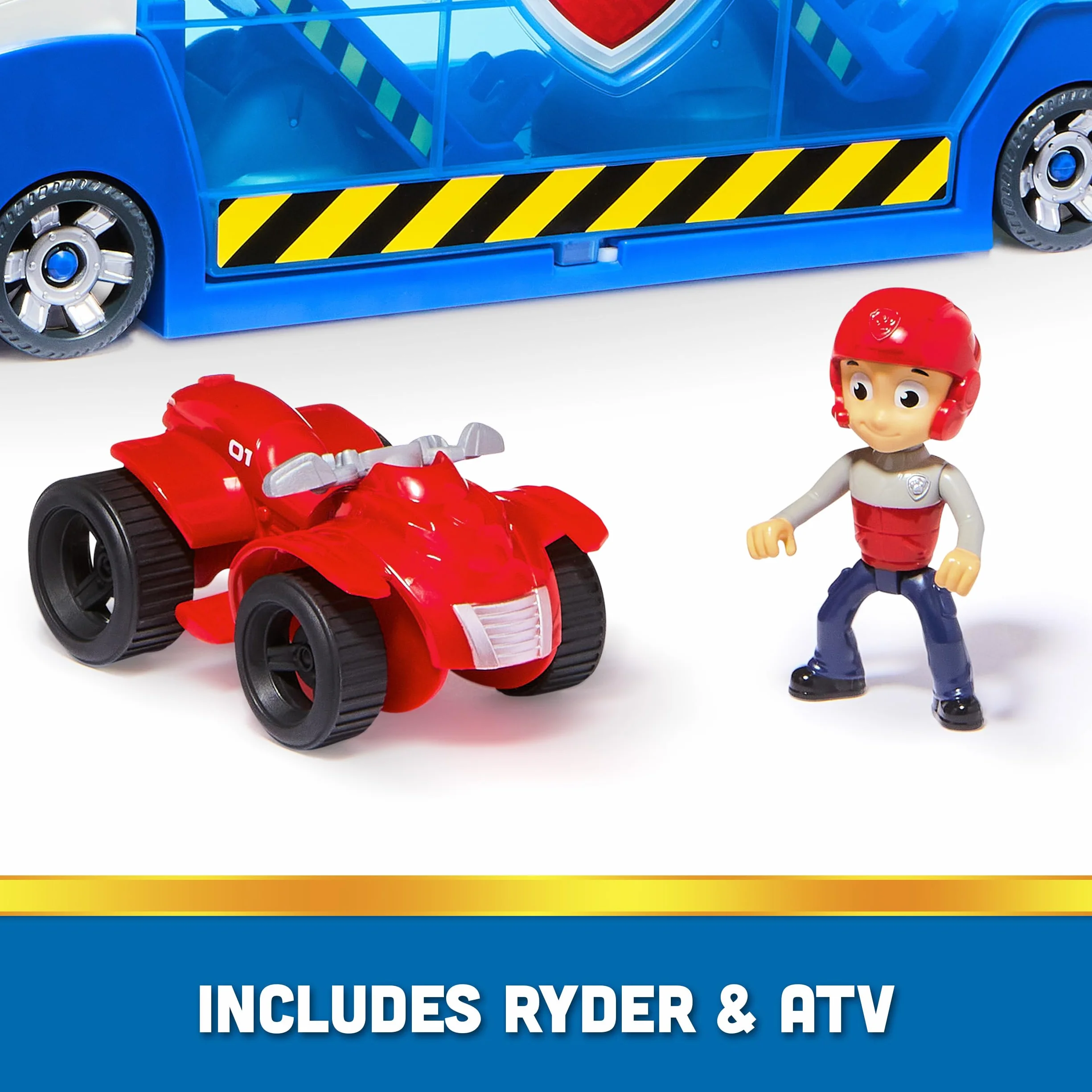 Paw Patrol Patrulla Canina Pack Coche Patroller Transformable con Figura Ryder y Coche Todoterreno Juguetes para Niños 3 años +