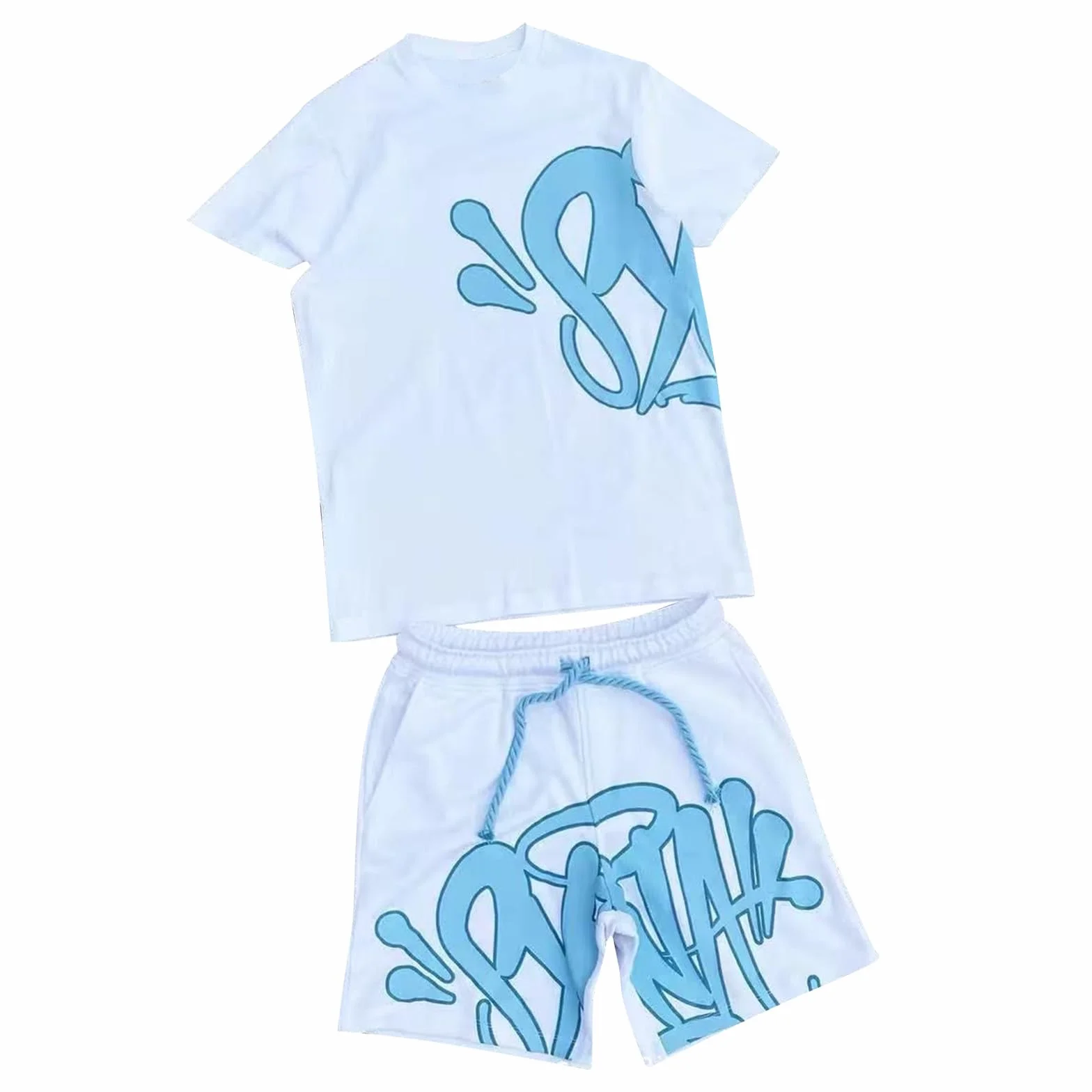 NUSGEAR Conjunto de 2 piezas Hombre Mujer Chándal Estampado Hip Hop Y2K Verano