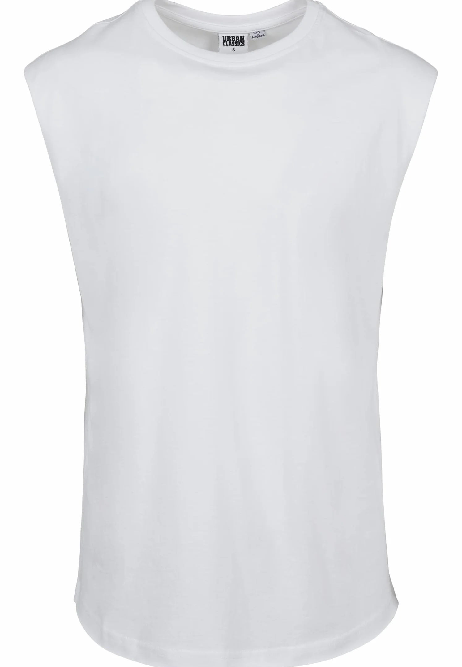 Urban Classics Open Edge Sleeveless Tee Hombre Camiseta Negro