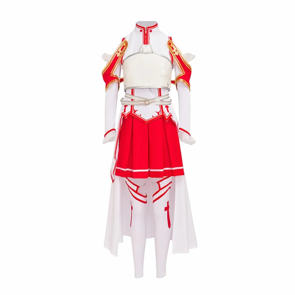 Zhongkaihua Yuuki Asuna - Disfraz de cosplay de uniforme de batalla, disfraz de anime para niña, conjunto completo de disfraz de Halloween, carnaval, fiesta