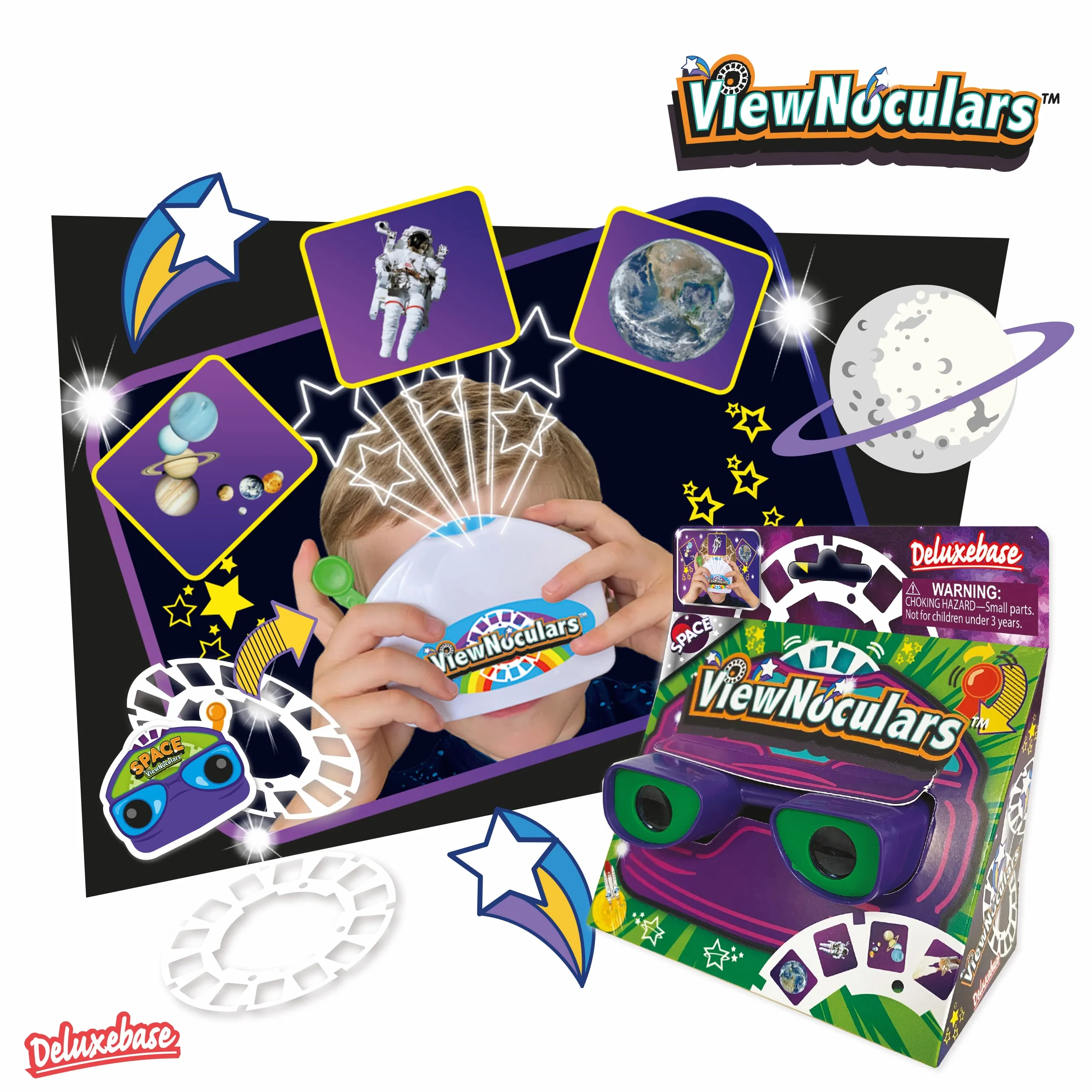 Deluxebase ViewNoclulares - El Espacio Educativo Visor de Carrete 3D para Niños