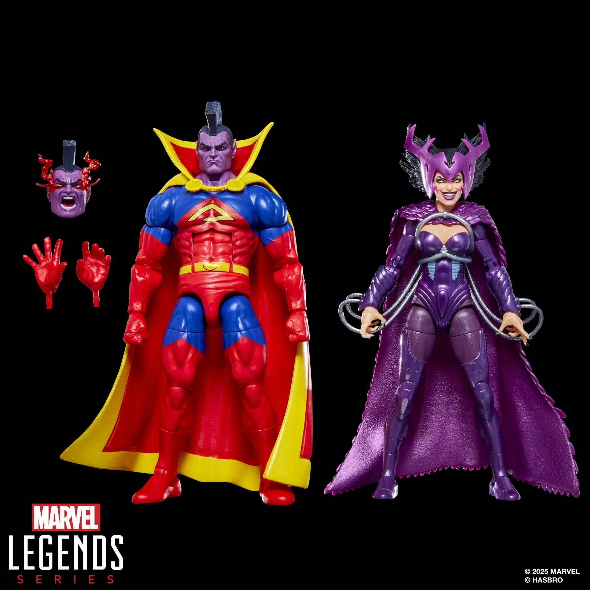 Marvel Legends Series X-Men, Pack Doble de Figuras de acción de Deathbird y Marvel’s Gladiator