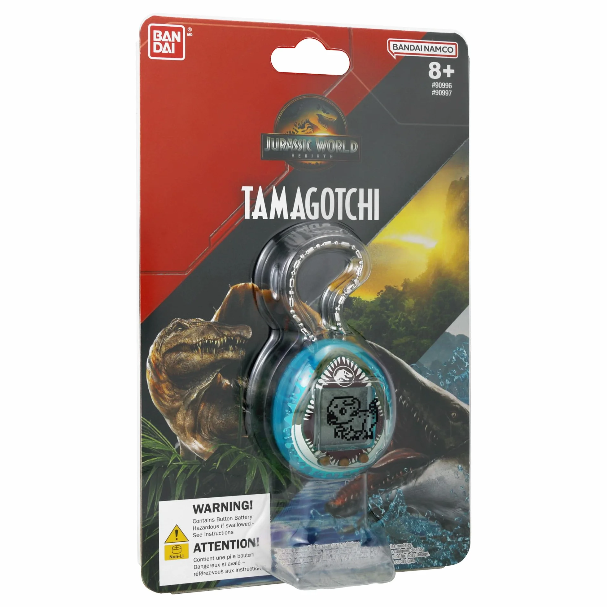 Bandai Tamagotchi Nano Jurassic Blue Dino Mosasaurus Animal interactivo pequeño formato dinosaurio virtual juguete infantil 8 años