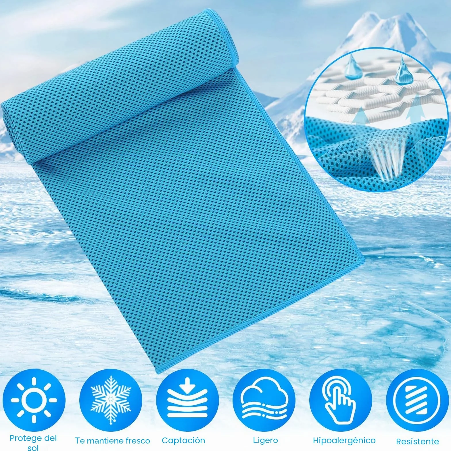 Chaleco Hielo Refrescante Enfriamiento Evaporativo para Trabajo al Aire Libre