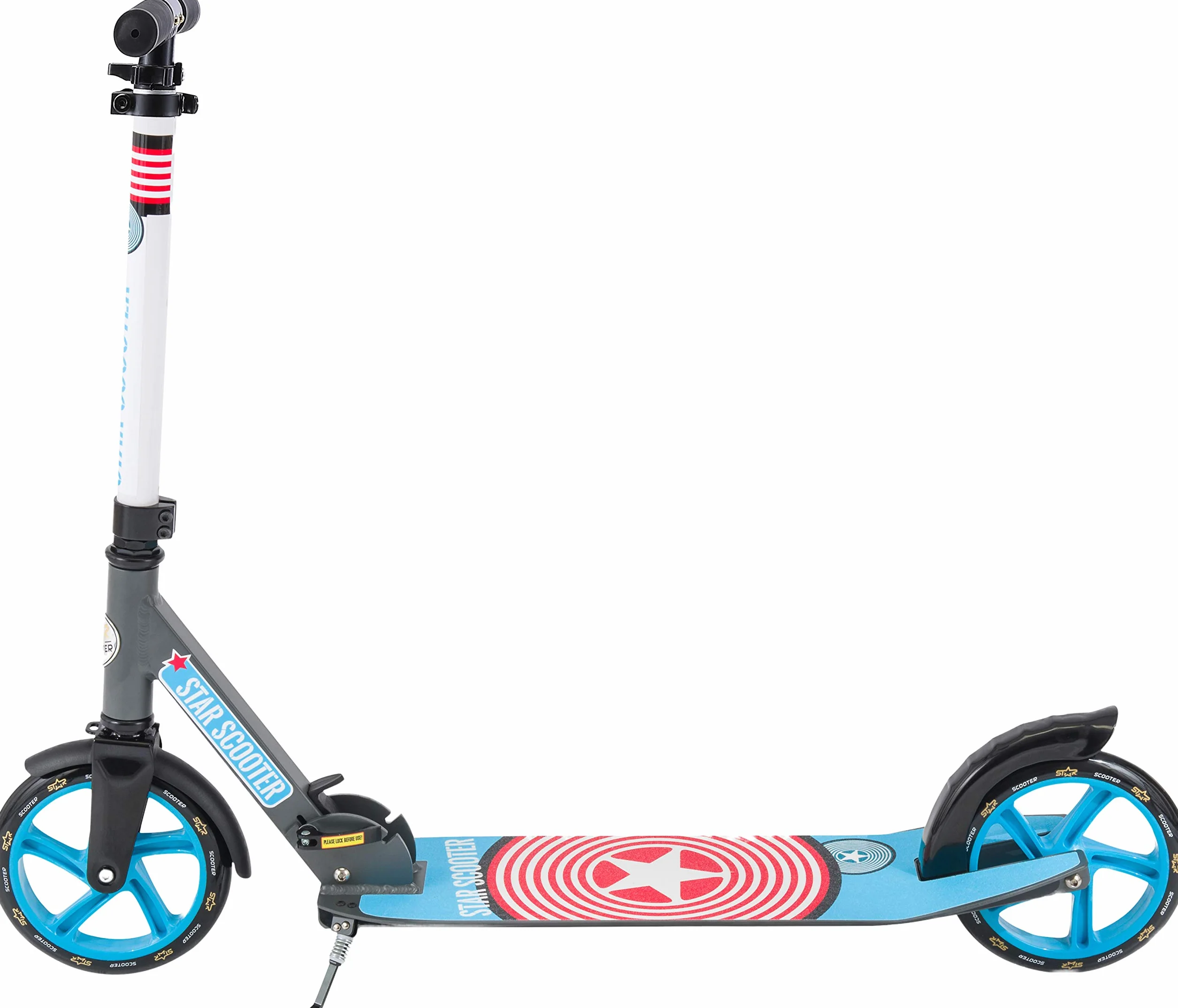 STAR SCOOTER Patinete Plegable XXL 205 mm para niños y adultos