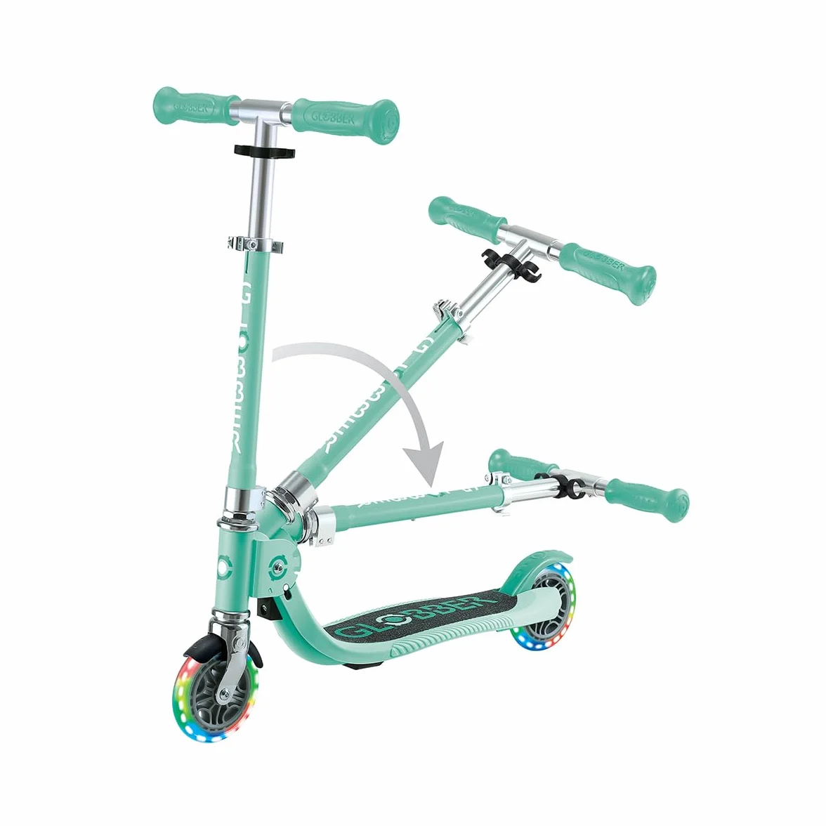 Globber Flow Plegable Junior Lights Patinete 2 Ruedas Plegable niños 3 años