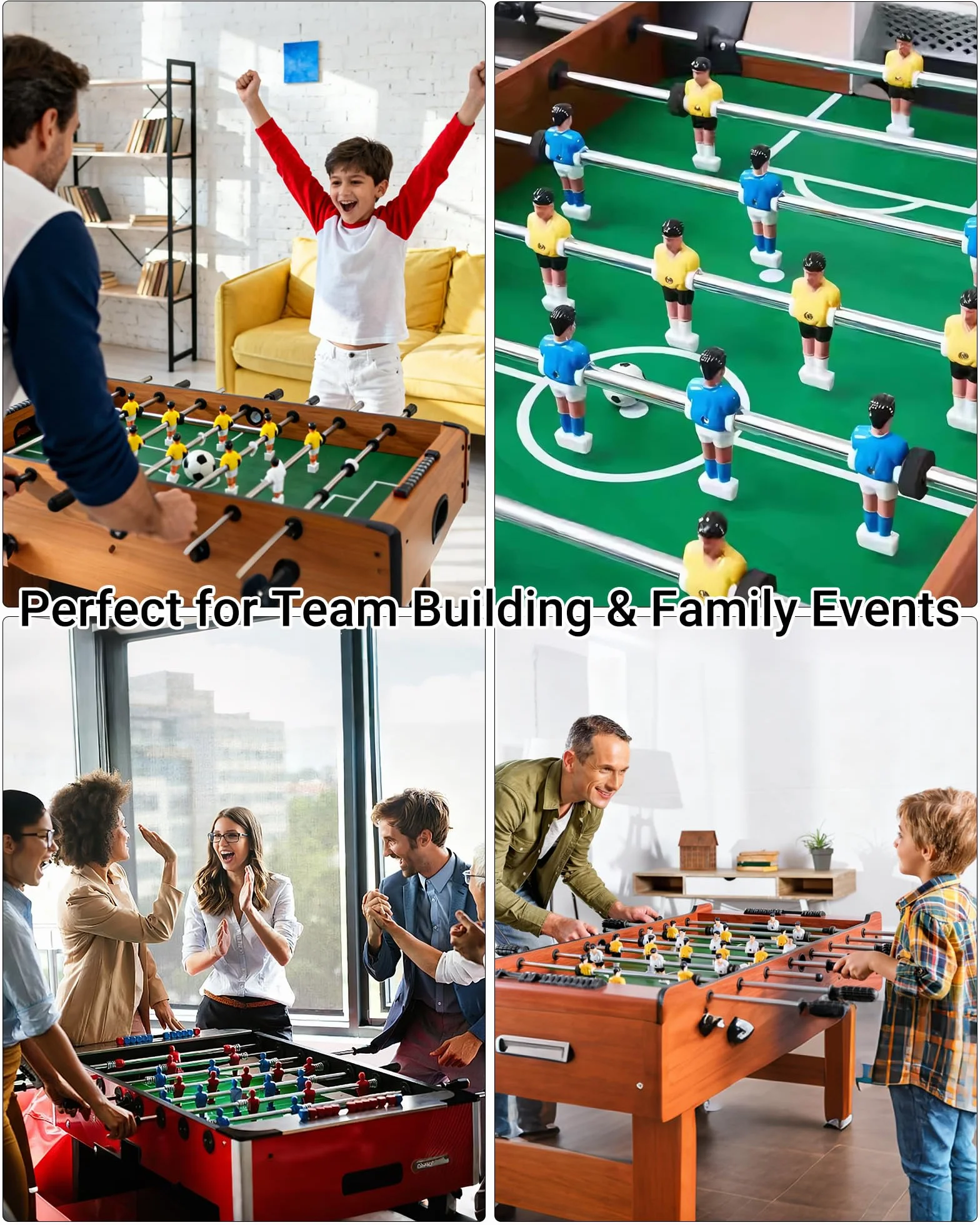 10 Pelotas Futbolín – Bolas Repuesto 32 mm para futbolines para niños y Adultos, Accesorios para Juegos de Futbol y Entrenamiento