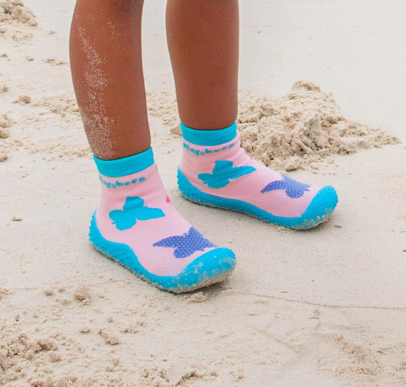 Playshoes Calcetín acuático Zapatos de Agua Mariposas Rosa 28/29 EU