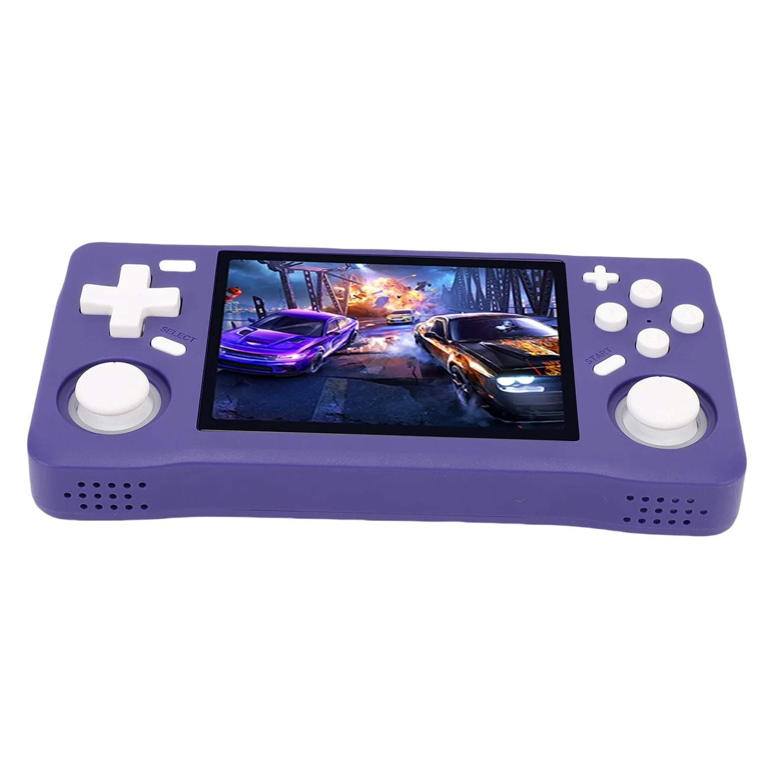 Ausla Consola de Juegos Portátil Retro, Consola de Juegos Portátil ABS con Pantalla HD de 3,5 Pulgadas 640x480, RK3326 64 bits A35, Batería de 4000 MAh, para Fanáticos de los Retro a Casa de Viaje