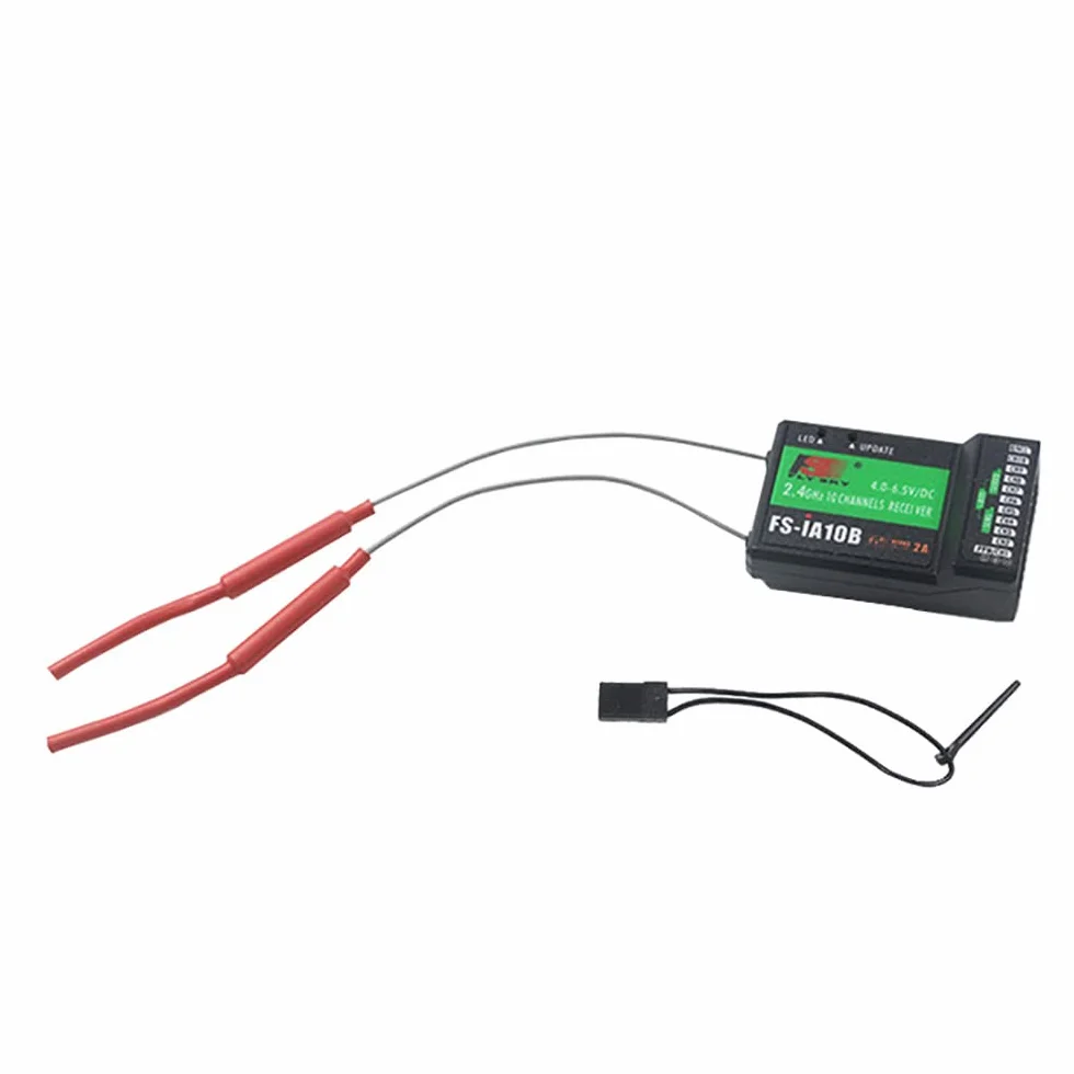 Receptor RC de 2.4 GHz de 10 canales compatible con FS I6 I10 I6S I6X transmisor para 1/10 RC Car RC Crawler FPV RC Racing Quadcopter RC Boat Racing Drone