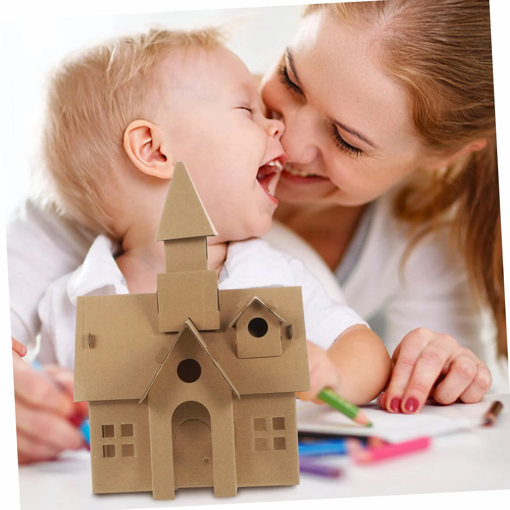 Toddmomy 2 Piezas De Castillos De Bricolaje Para Niños, Juguete Educativo De Construcción Diy, Decoración Creativa Para Navidad o Cumpleaños