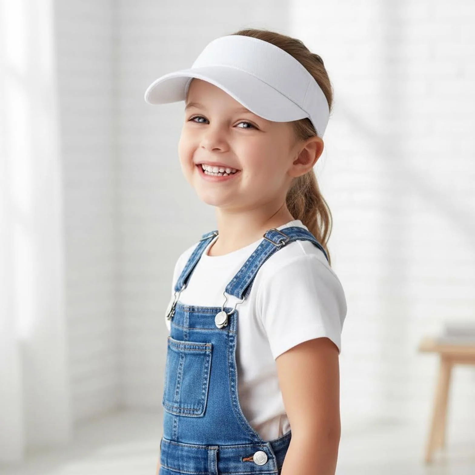 Gorra de visera ajustable para niños, gorra de sol, tenis, béisbol, verano