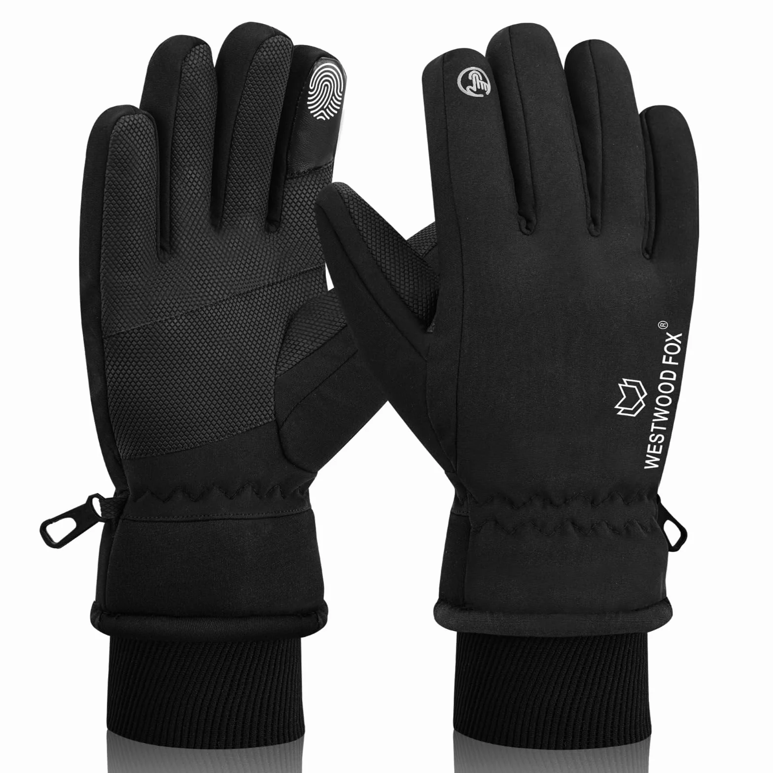 WESTWOOD FOX Guantes de Invierno Impermeables Táctiles Antideslizantes para Esquí