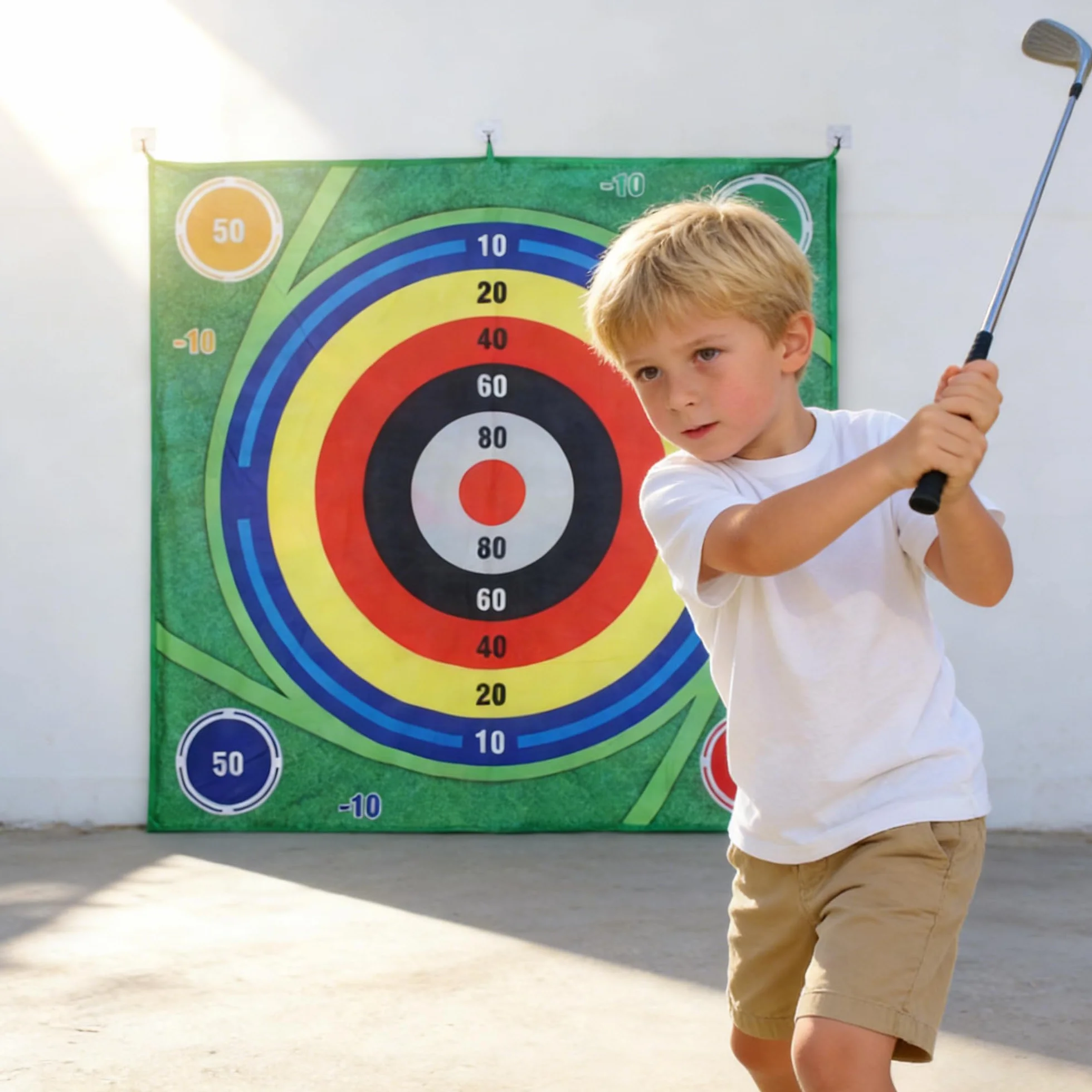 Juego De Juegos De golf, Almohadilla De Juego De Doble Cara, Almohadilla De Golf Con 20 Bolas Juegos De golfs En Interiores Para Adultos y Niños En Casa, Entusiastas Del Golfs