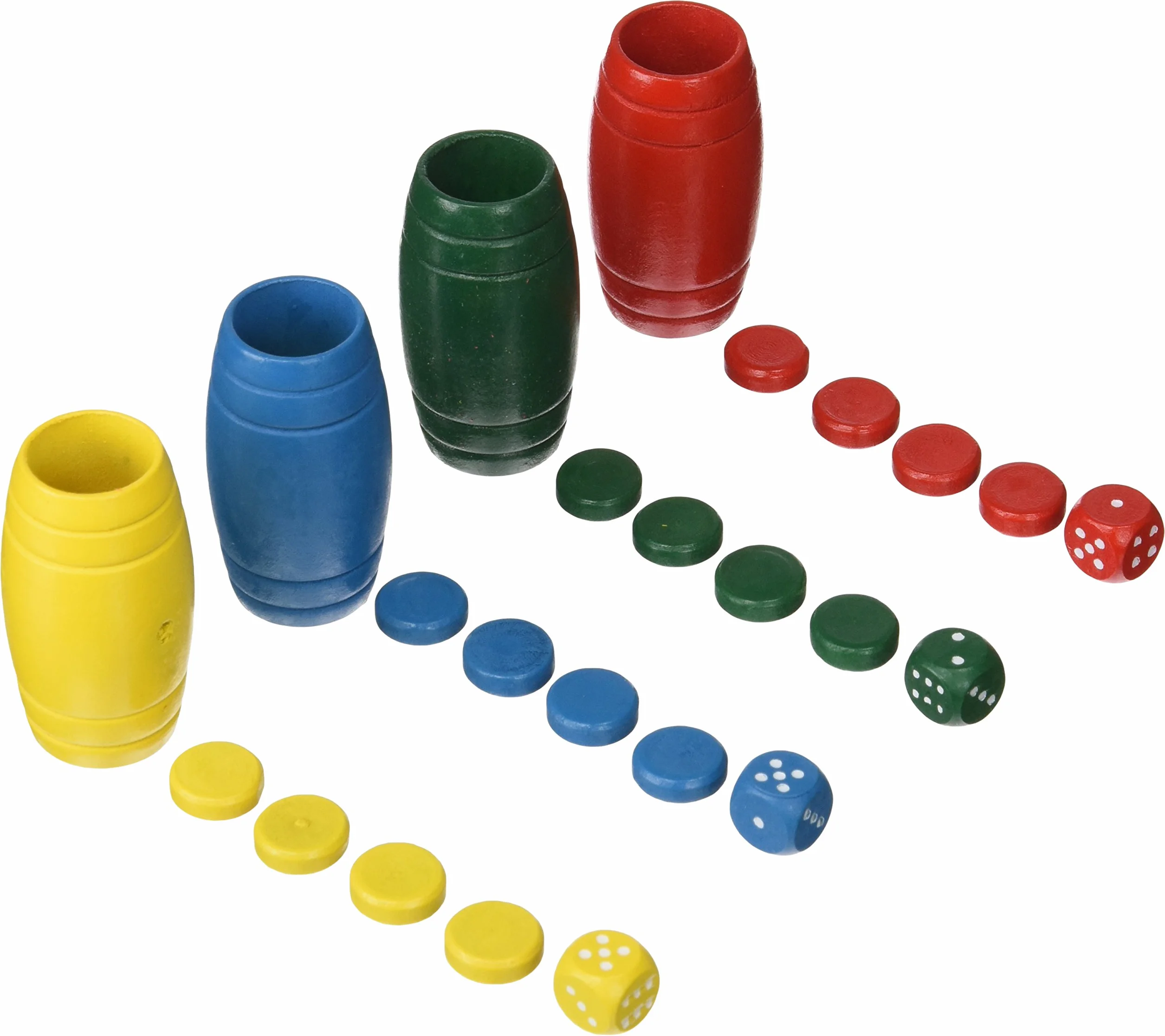 Fichas y cubiletes de parchis