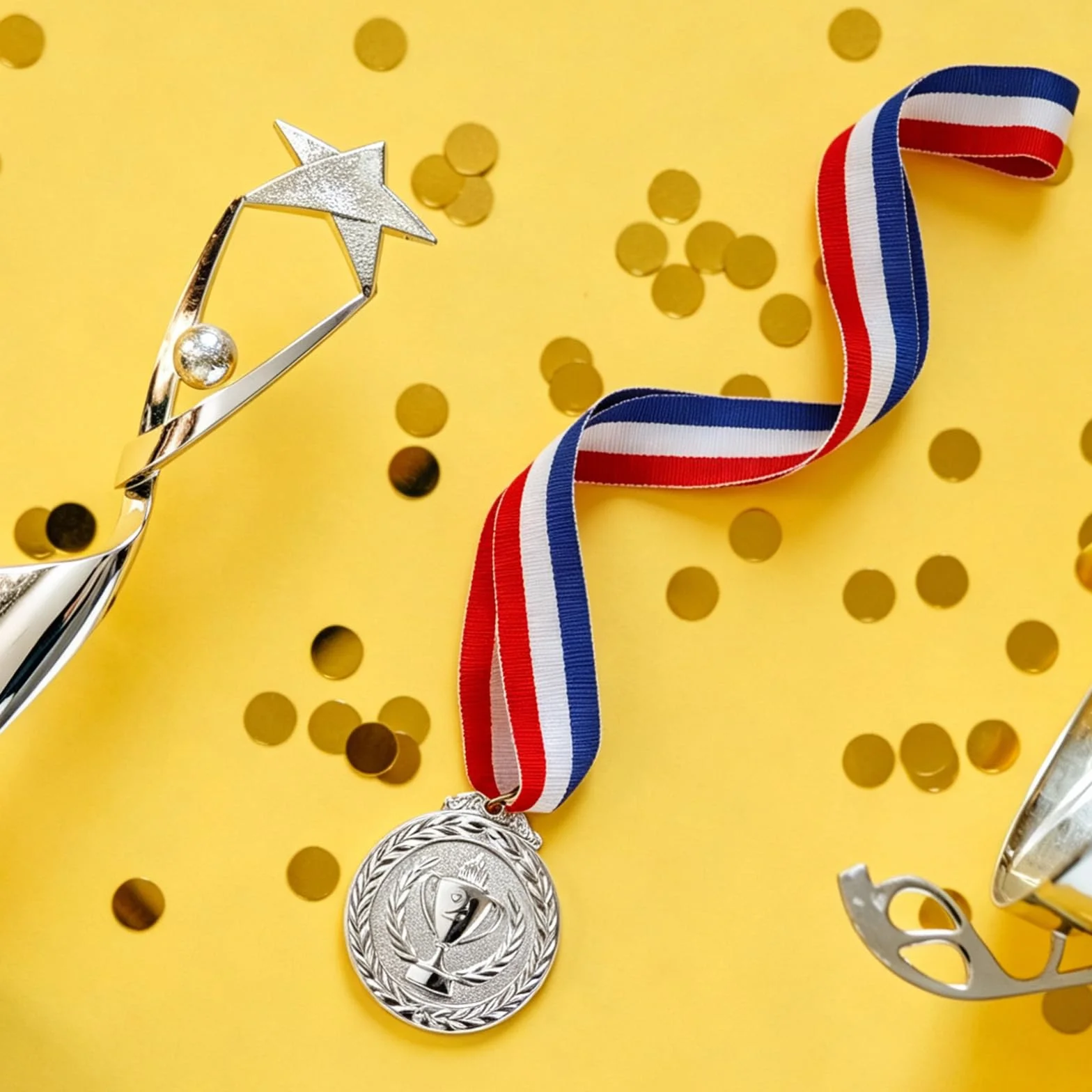 Medallas de Metal Dorado con Cinta para Adultos, Estudiantes, Atletas - Ganador Competiciones Deportes Fiestas