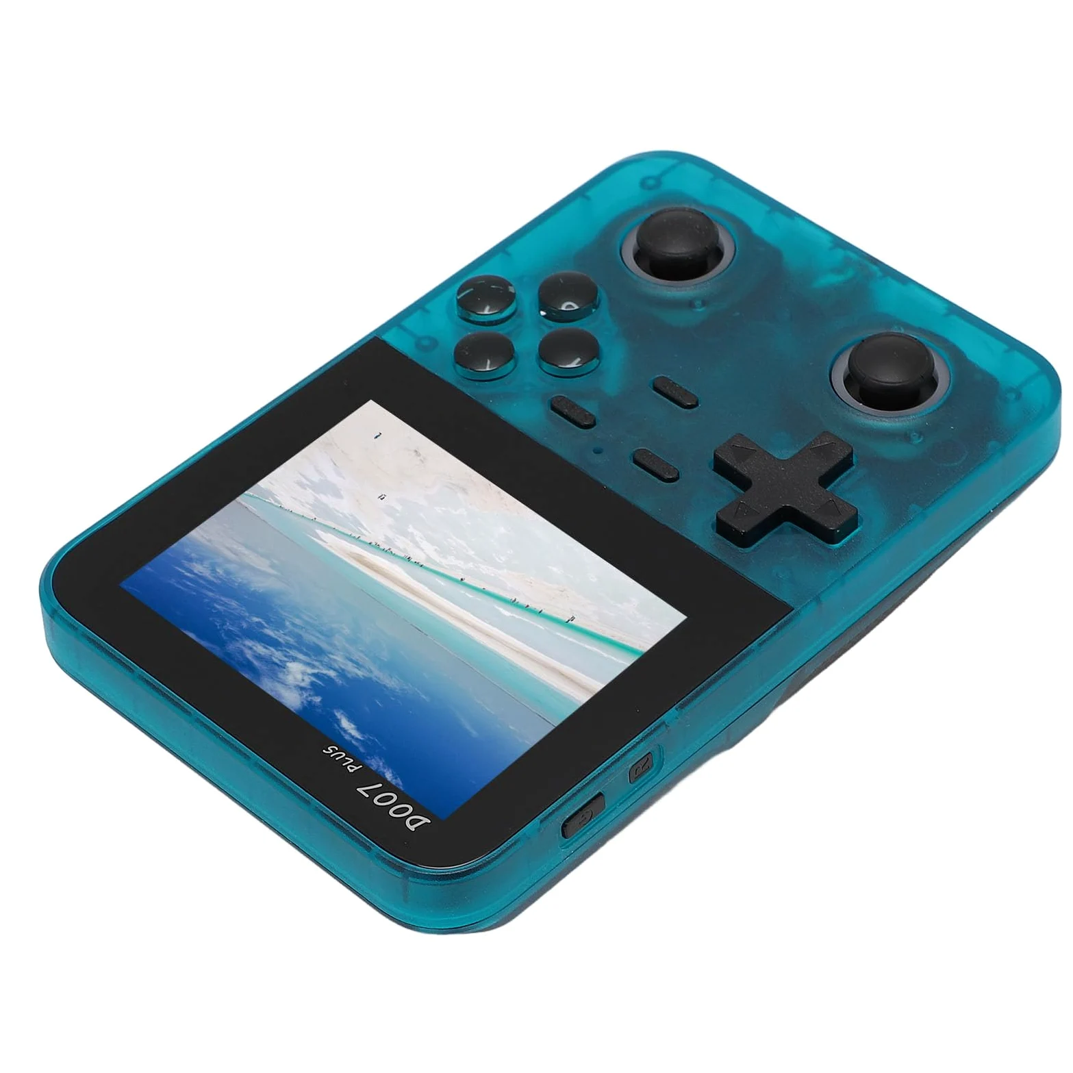 Consola de Juego de Mano 3.5 Pulgadas 640x480 Display Joystick Retro 2500MAH Jugador de Juego Handheld para el Entretenimiento Joysticks Silver Double 3D Real Key F Handheld Game Consoleheld