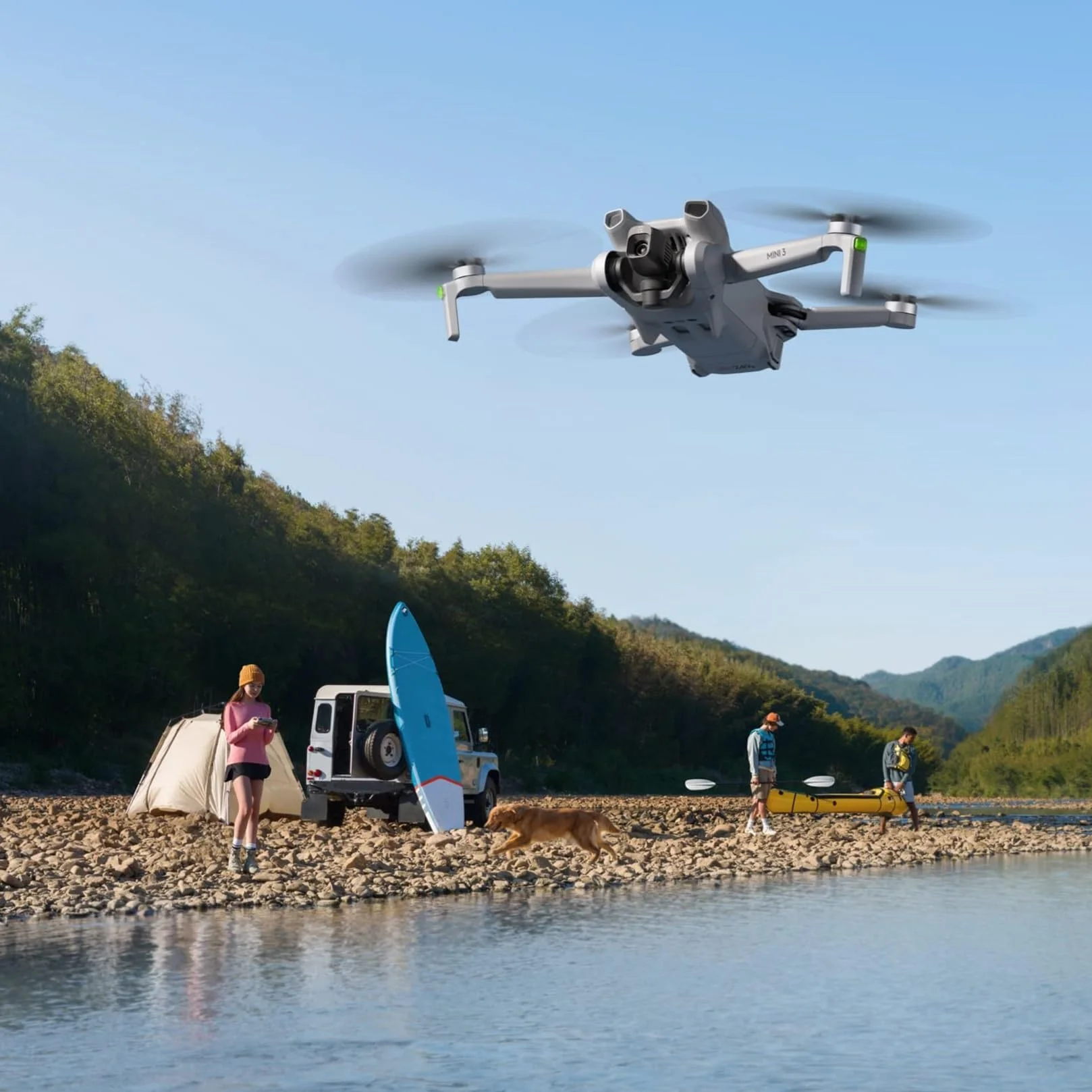 DJI Mini 3 Dron con cámara ligero plegable 4K HDR 38 min vuelo Grabación vertical Mando a distancia C0