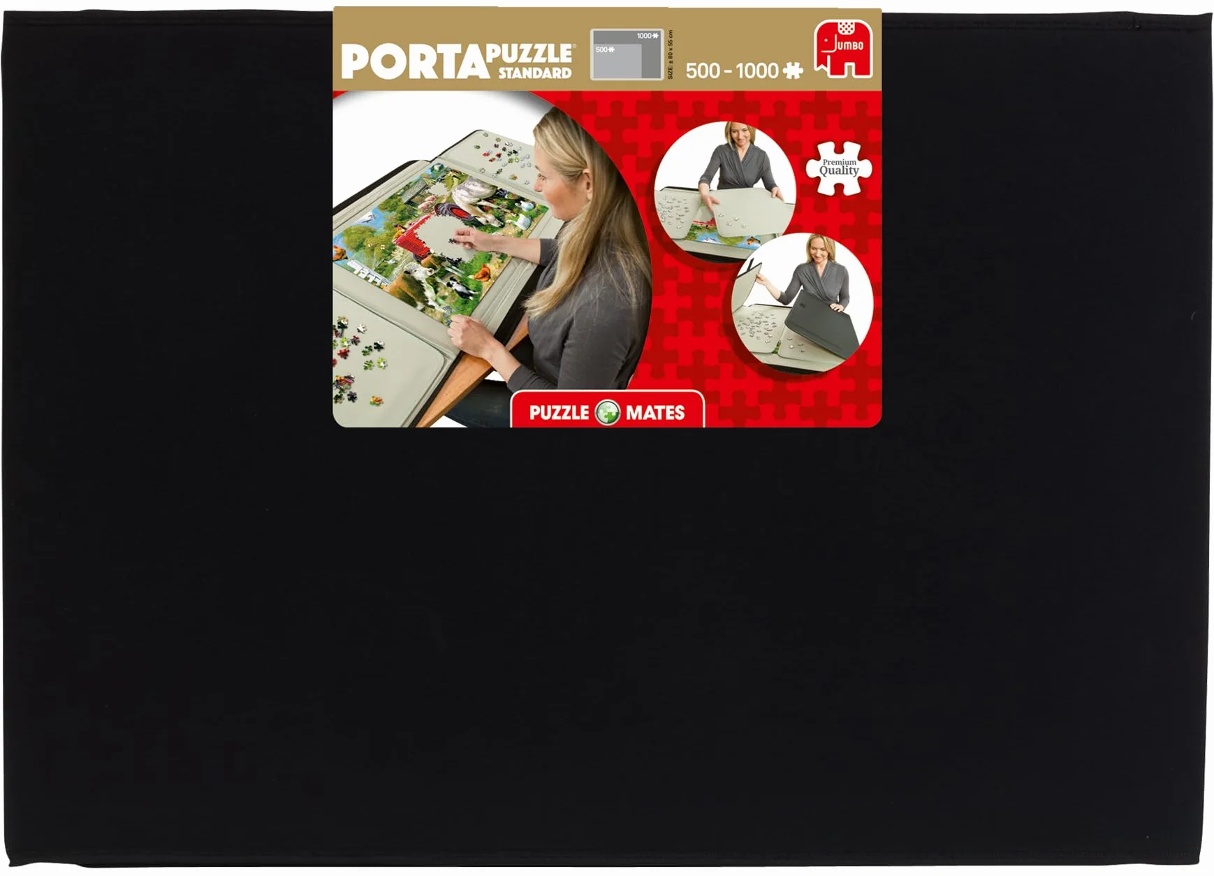 Portapuzzle de Jumbo Games - Alfombrilla grande para rompecabezas de hasta 1000 piezas y accesorios