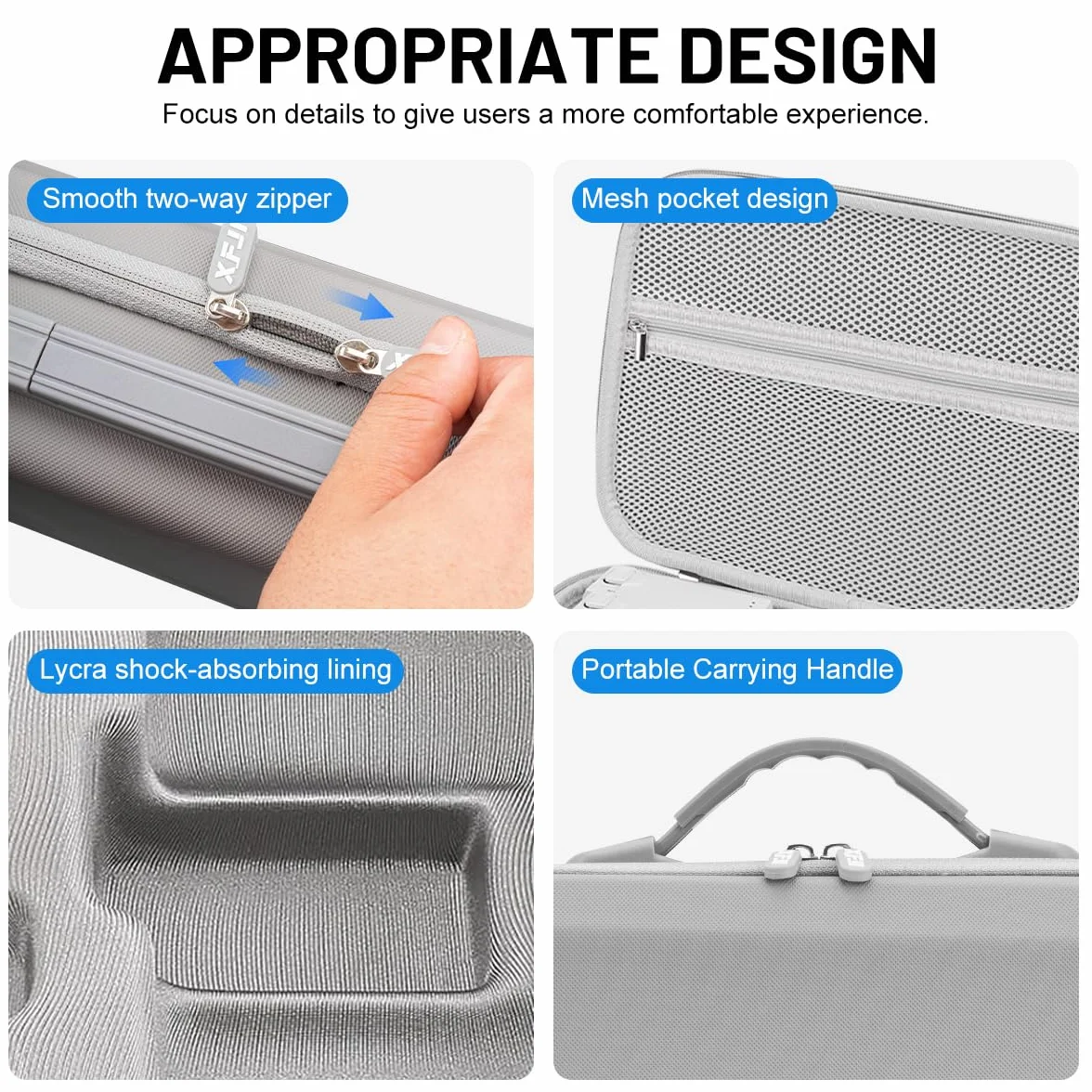 Bolsa para dji Mini 3/Mini 3 Pro/Mini 4 Pro Drone Fly More Combo, Impermeable Funda para dji RC Controlador Accesorios Bolsa de Viaje Portátil, para Dron Proteger