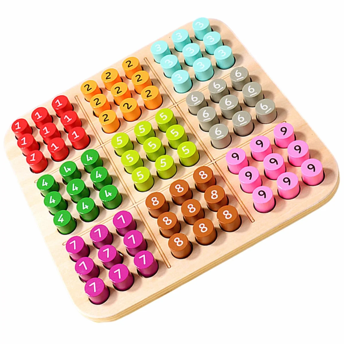 Milisten Juego de Sudoku Educativo para Niños y Niñas, Material Sintético, Desarrolla Habilidades Lógicas, Adecuado para Familias y Grupos, Set de 1 Unidad
