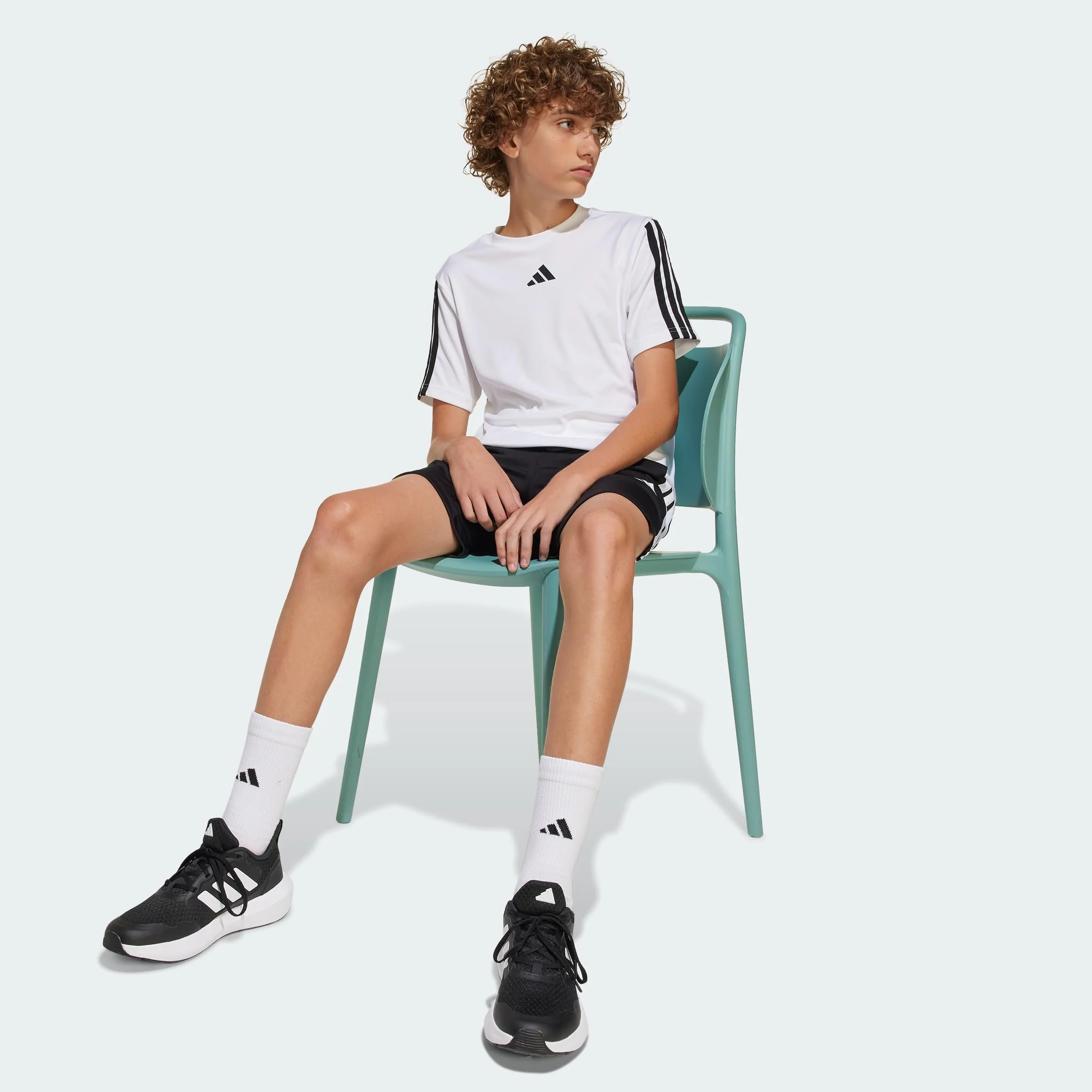 Adidas 3 Stripes Camiseta Manga Corta Niños