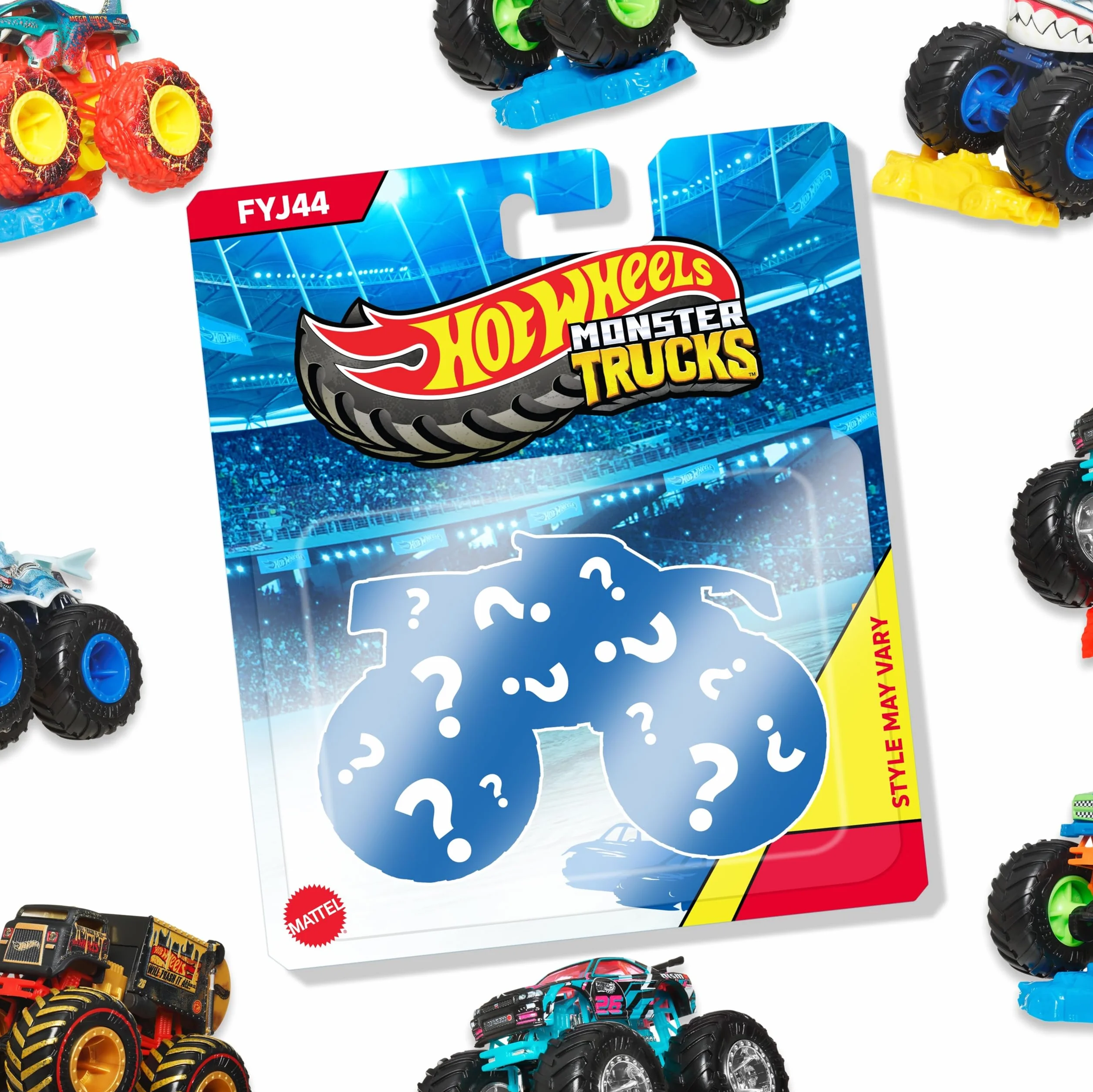 Hot Wheels Monster Truck Coches de Juguetes 1:64 (Modelos Surtidos, selección aleatoria), FYJ44
