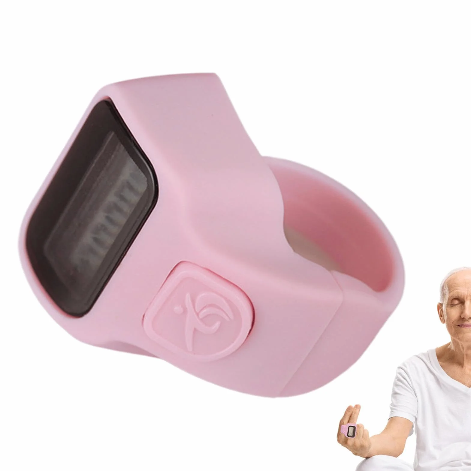 Electronic Finger Counter Portable LCD Handheld Clicker Multifunctional Running Timer Tracker Sports Counting Accessory