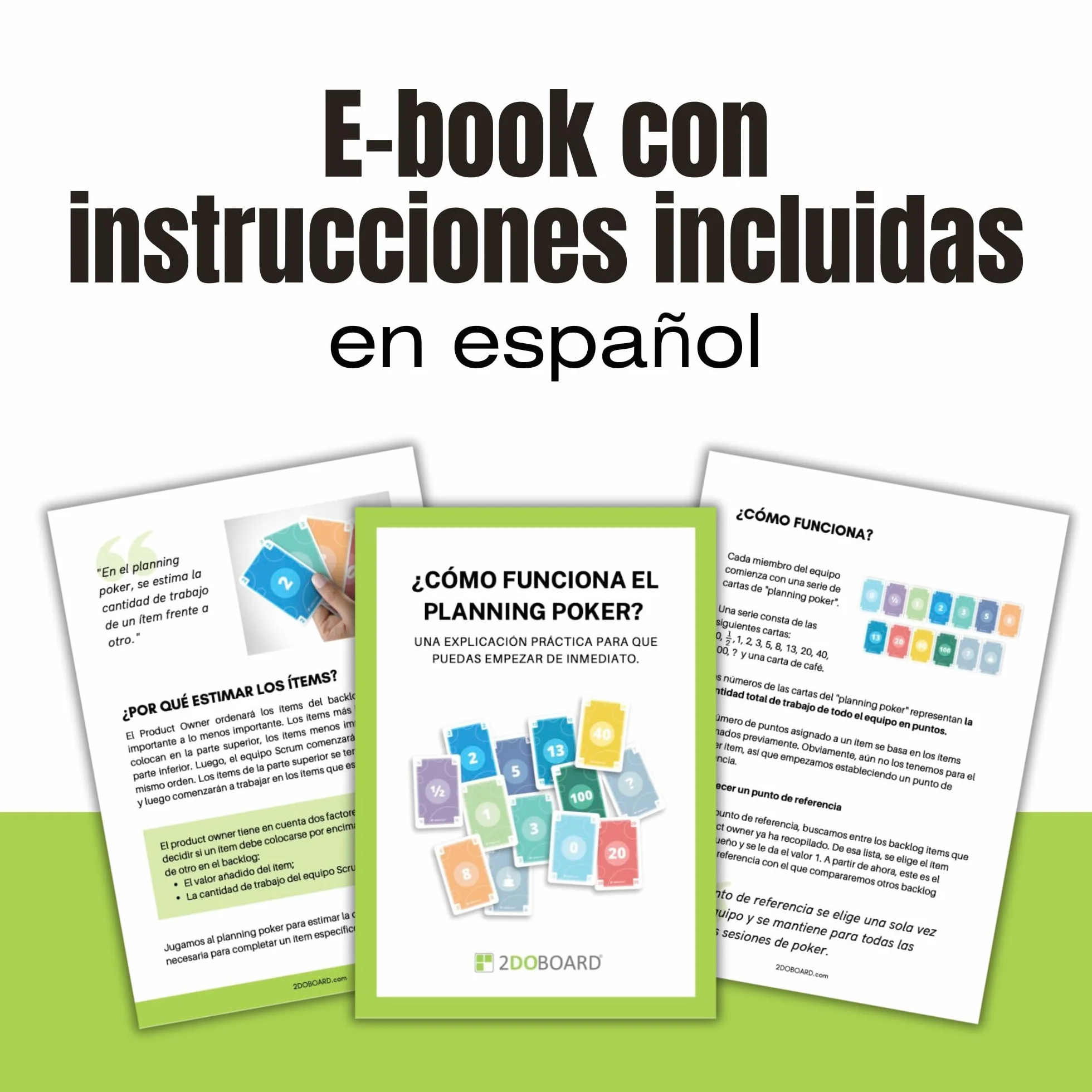 Scrum Cards - 12 Jugadores - Juego Poker - Incluye un E-Book con Instrucciones en español - Cartas de Póker de Planificación para Scrum - Agile Planning Poker Cards