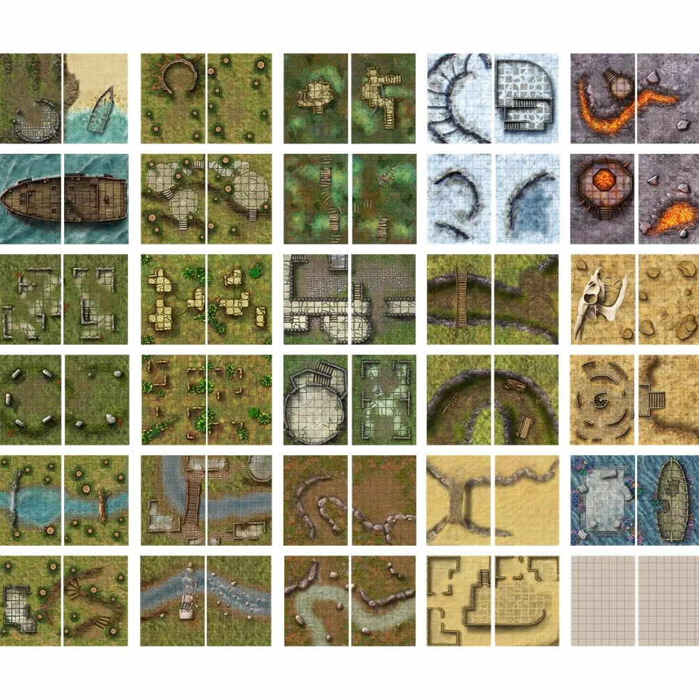 Big Book of Battle Mats Wilds, Wrecks & Ruins