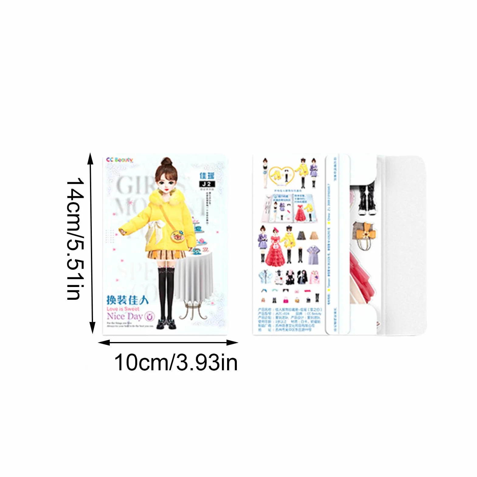 Generisch Juego de muñecas de papel de princesas magnéticas para vestirse para bebé, fingir que juegas un juego de juguetes de viaje para niñas | Muñeca de vestir magnética – Compañeros de juego