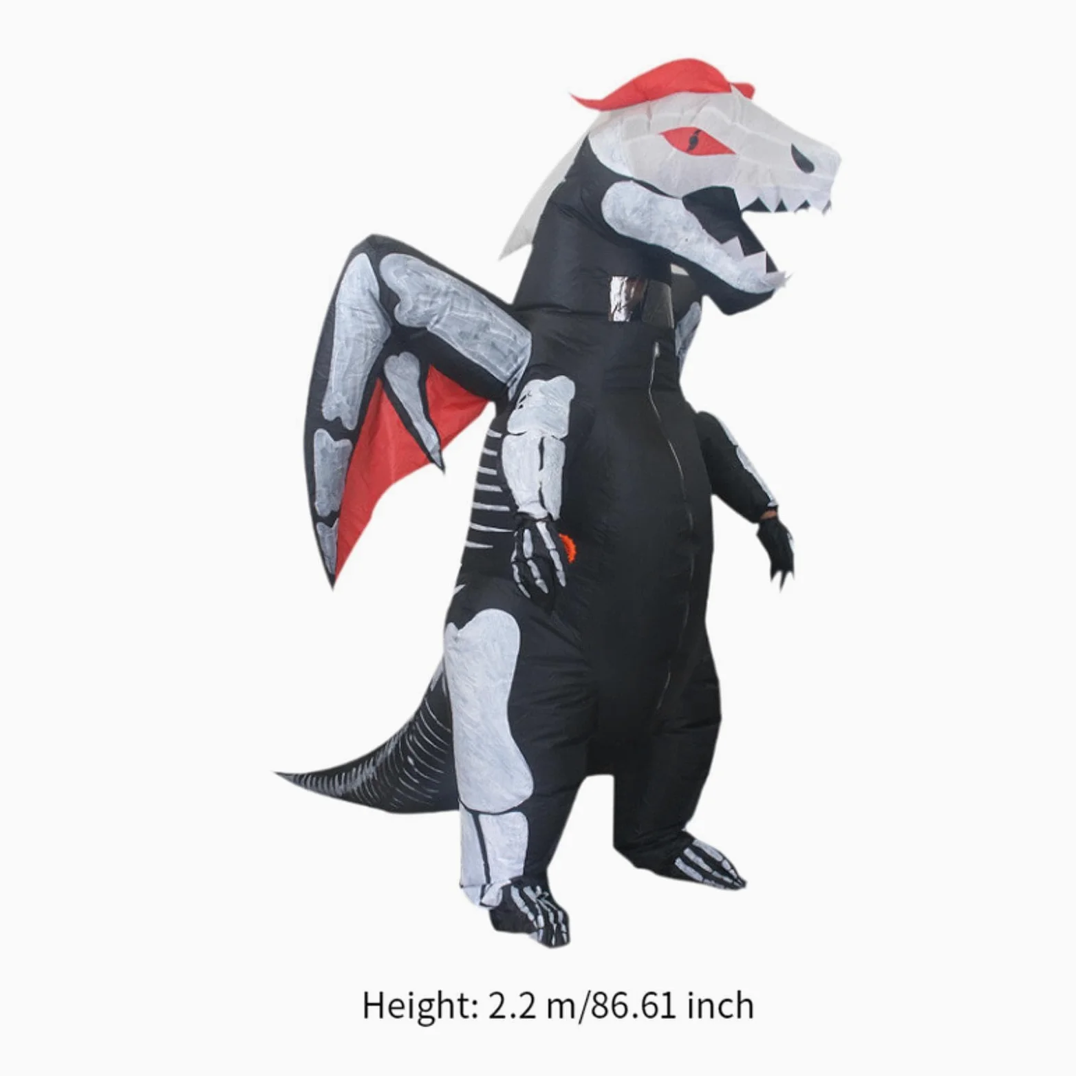 Disfraz Inflable de Dinosaurio para Fiestas Temáticas, Espectáculos de Halloween