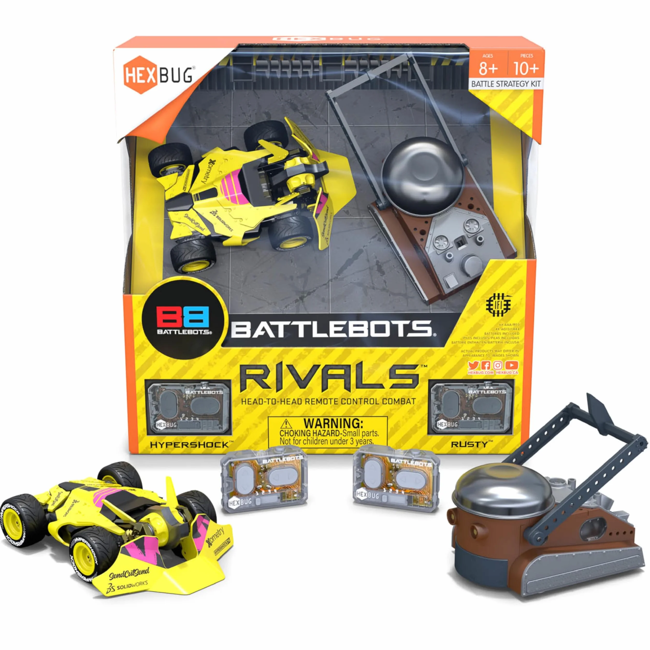 HEXBUG BattleBots Rivals Rusty and Hypershock