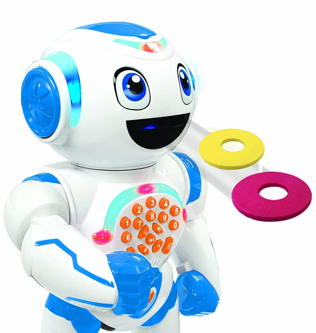 LEXIBOOK, Powerman Star, Robô de brinquedo de controlo, Remoto Stem Programável para crianças 4+, Portugués, ROB85PT