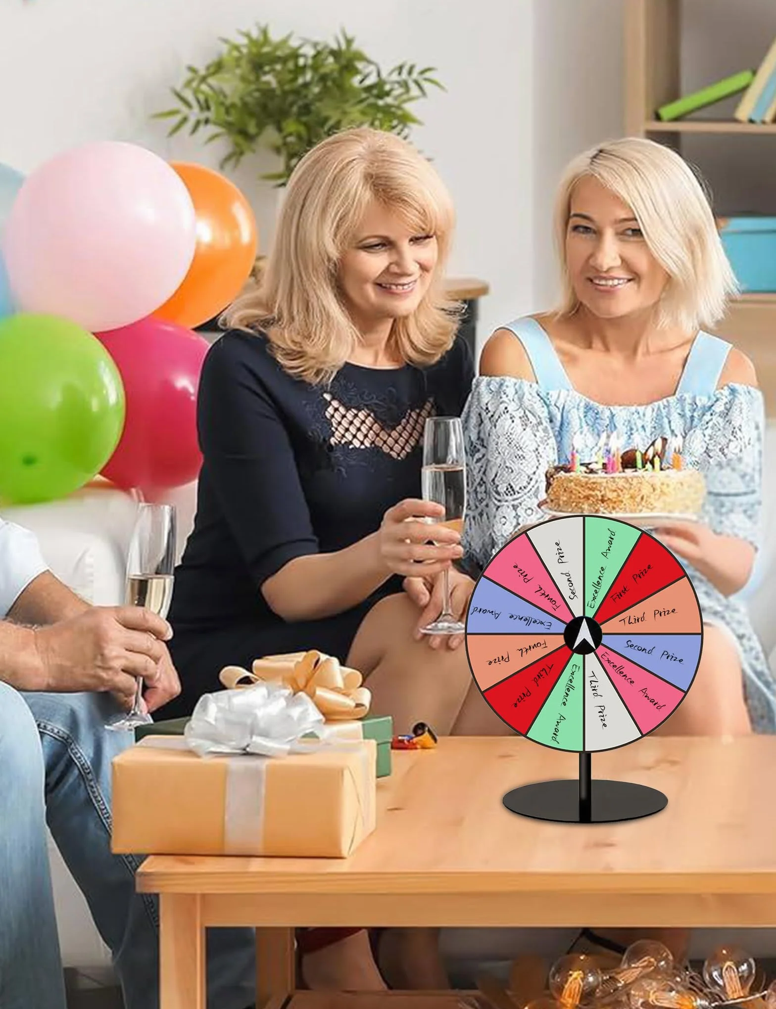 Ruleta de la Suerte Giratoria Acrílico Personalizable para Juegos