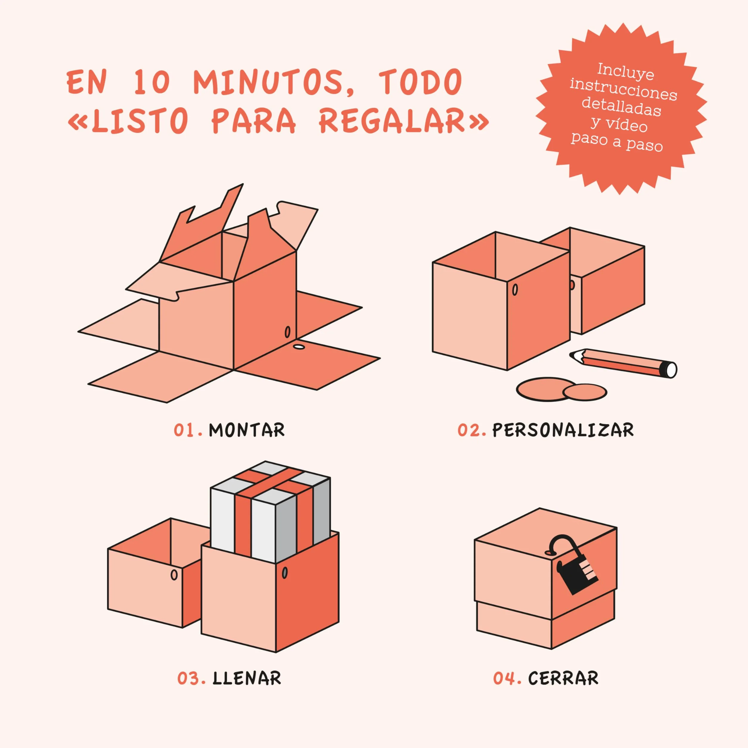 SURPRISA Caja de regalo, caja de rompecabezas, embalaje de regalo para vales, rompecabezas de laberinto, tamaño S (12 cm)