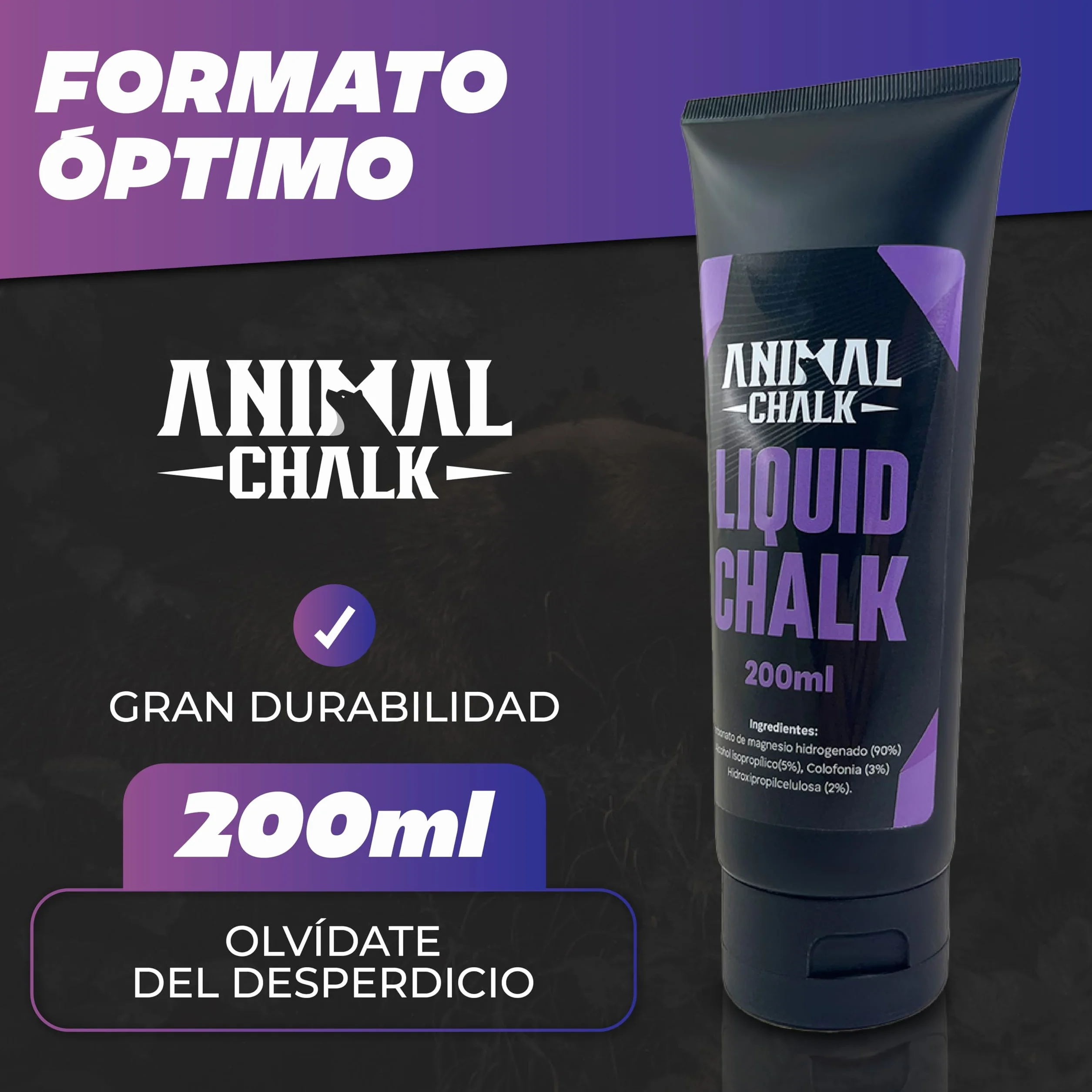 Magnesio Líquido Carbonato de Magnesio 200ml para Gimnasio Crossfit Escalada Levantamiento de Pesas Agarre