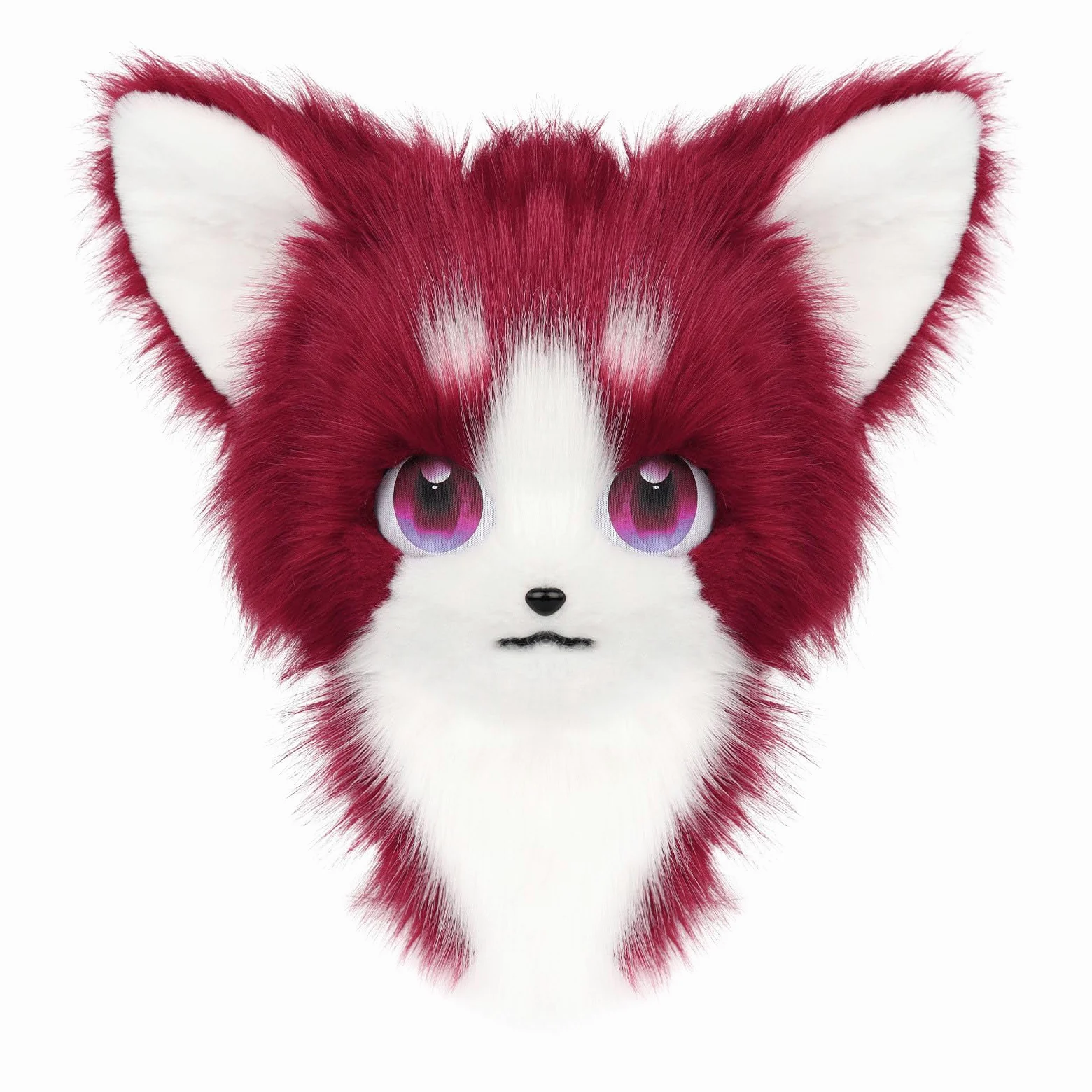 [Qsvbeeqj] Kigurumi peludo con cabeza de animal de piel sintética sombrero de zorro de gato de peluche para fiesta de Halloween accesorios de disfraz de disfraces de disfraces de Halloween