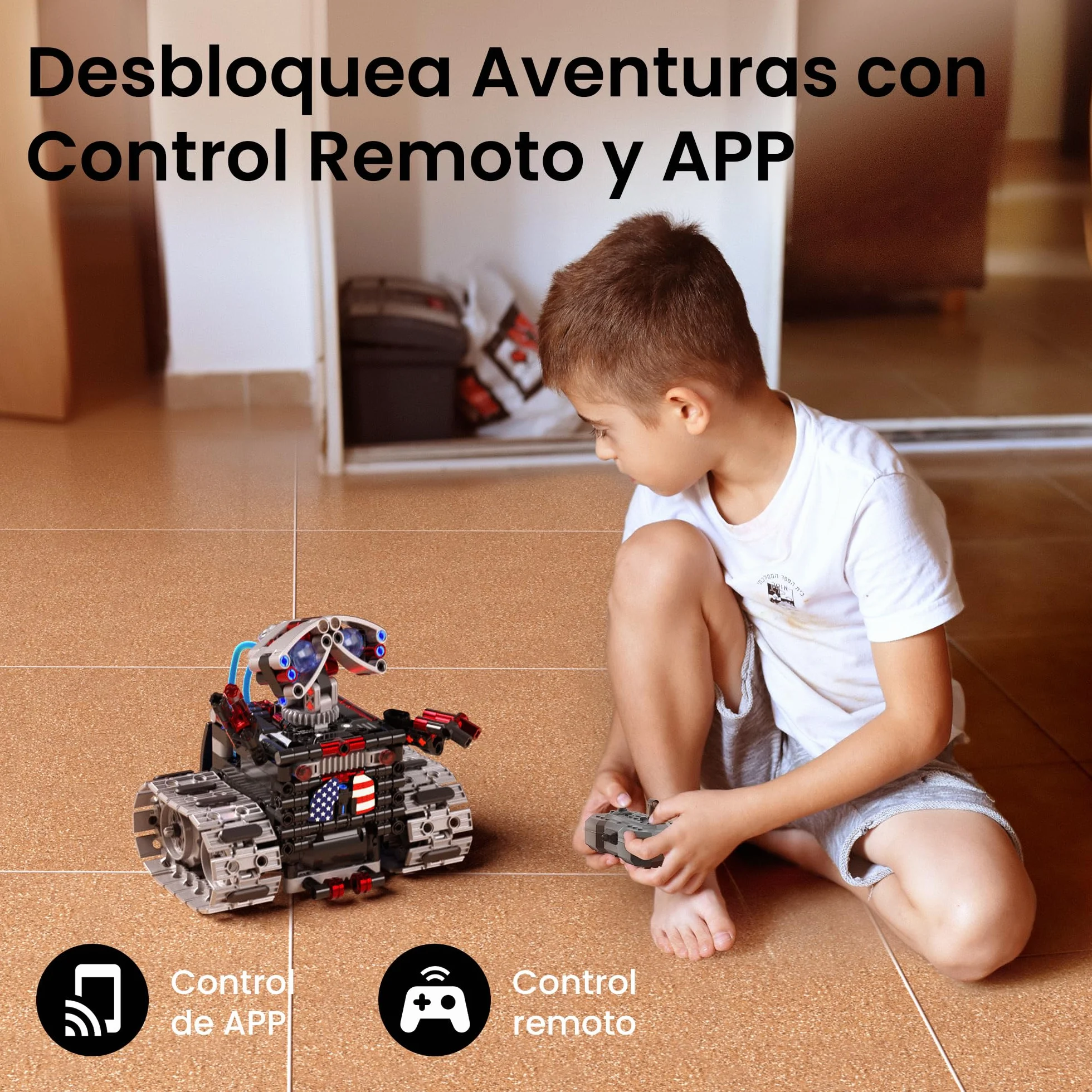 Sillbird Technic Robot Transformable Controlado por App, Robótico 4en1 a Control Remoto, Juguetes de Construcción con Programación, Regalos Creativos para Niños de 8 a 12 + Años (631 Piezas)